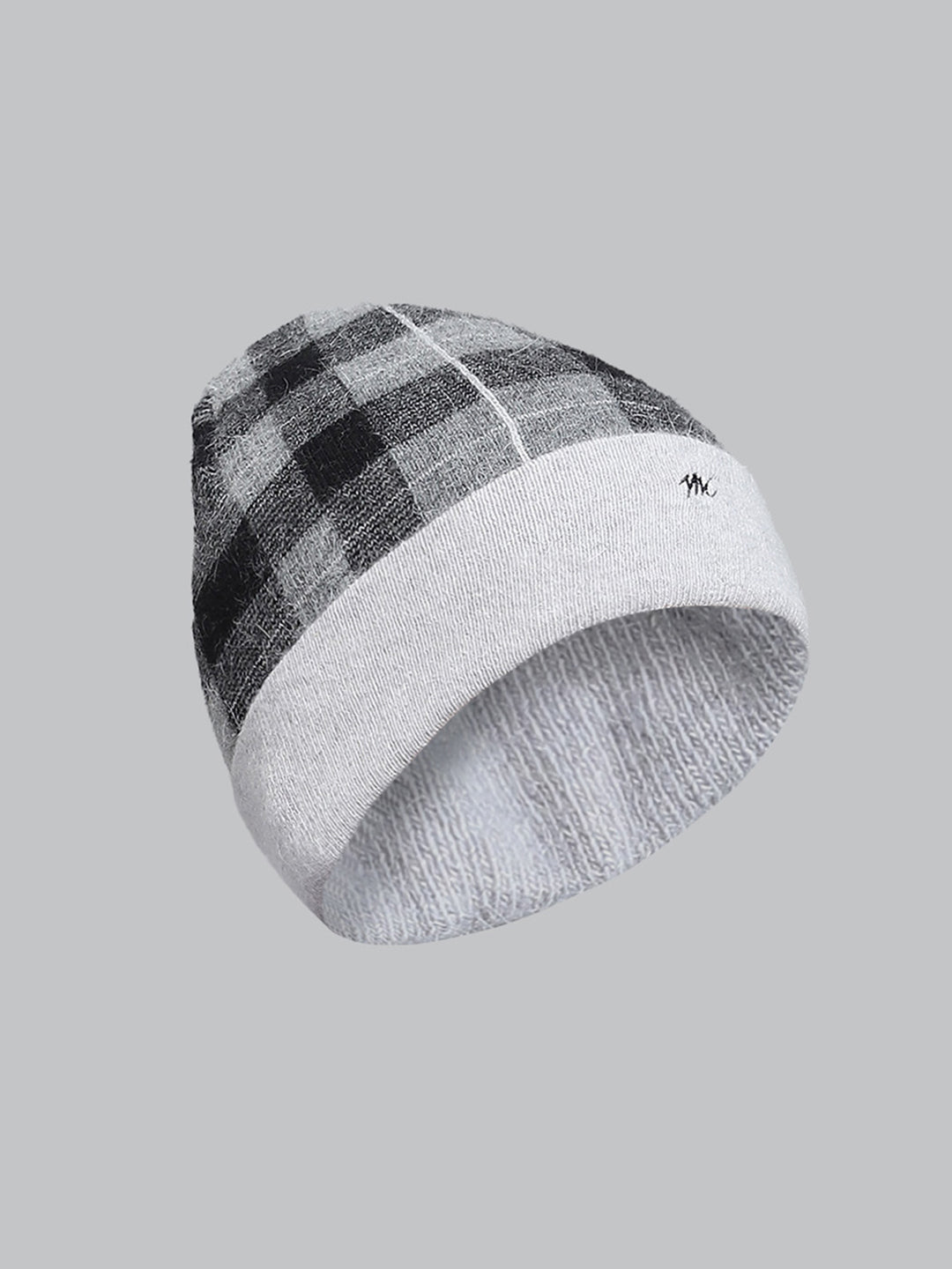 Men Grey Self Design Cap