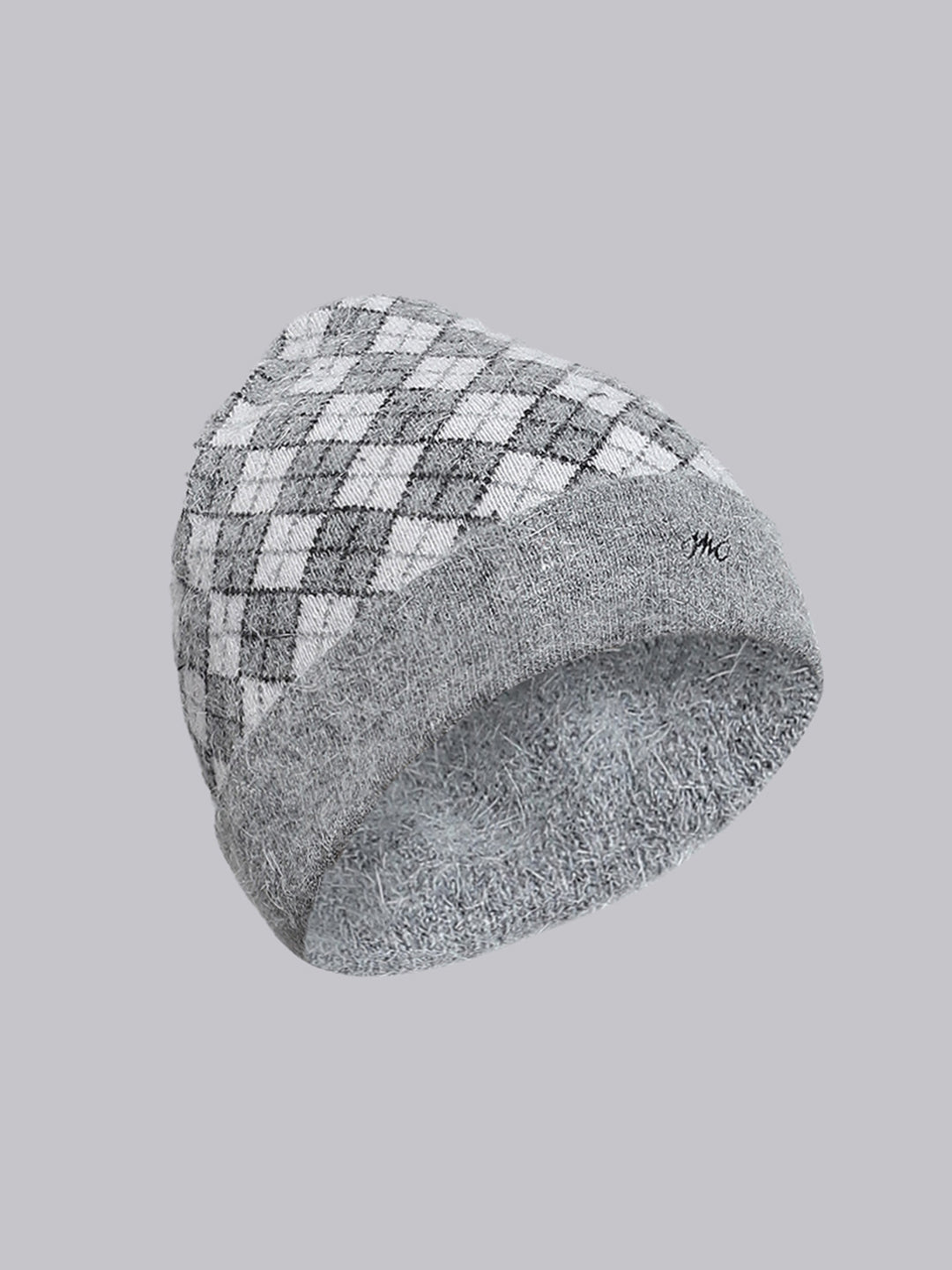 Men Grey Self Design Cap