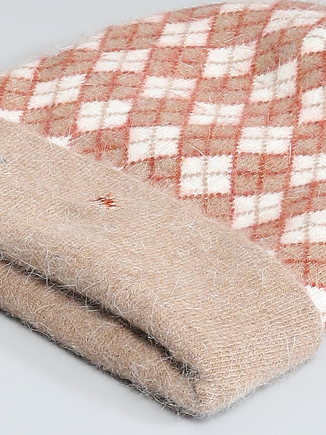 Men Camel Brown Self Design Cap