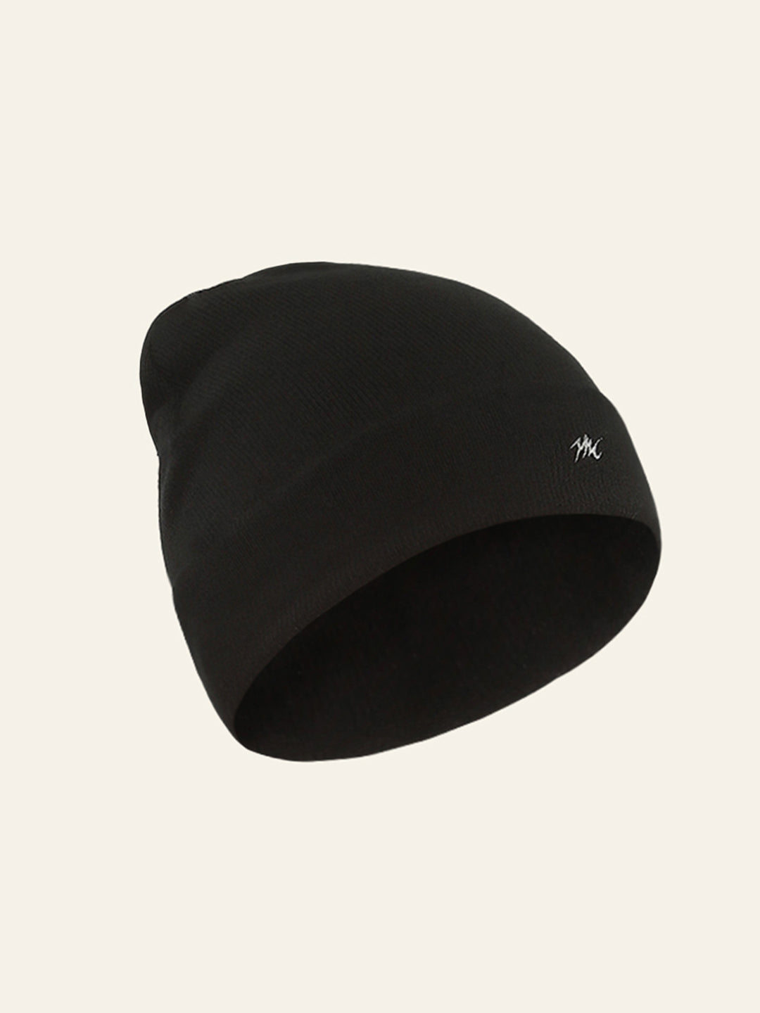 Men Black Self Design Cap