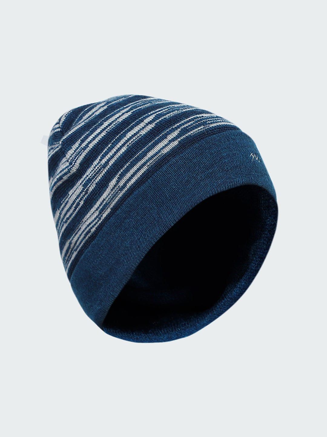 Men Blue Self Design Cap
