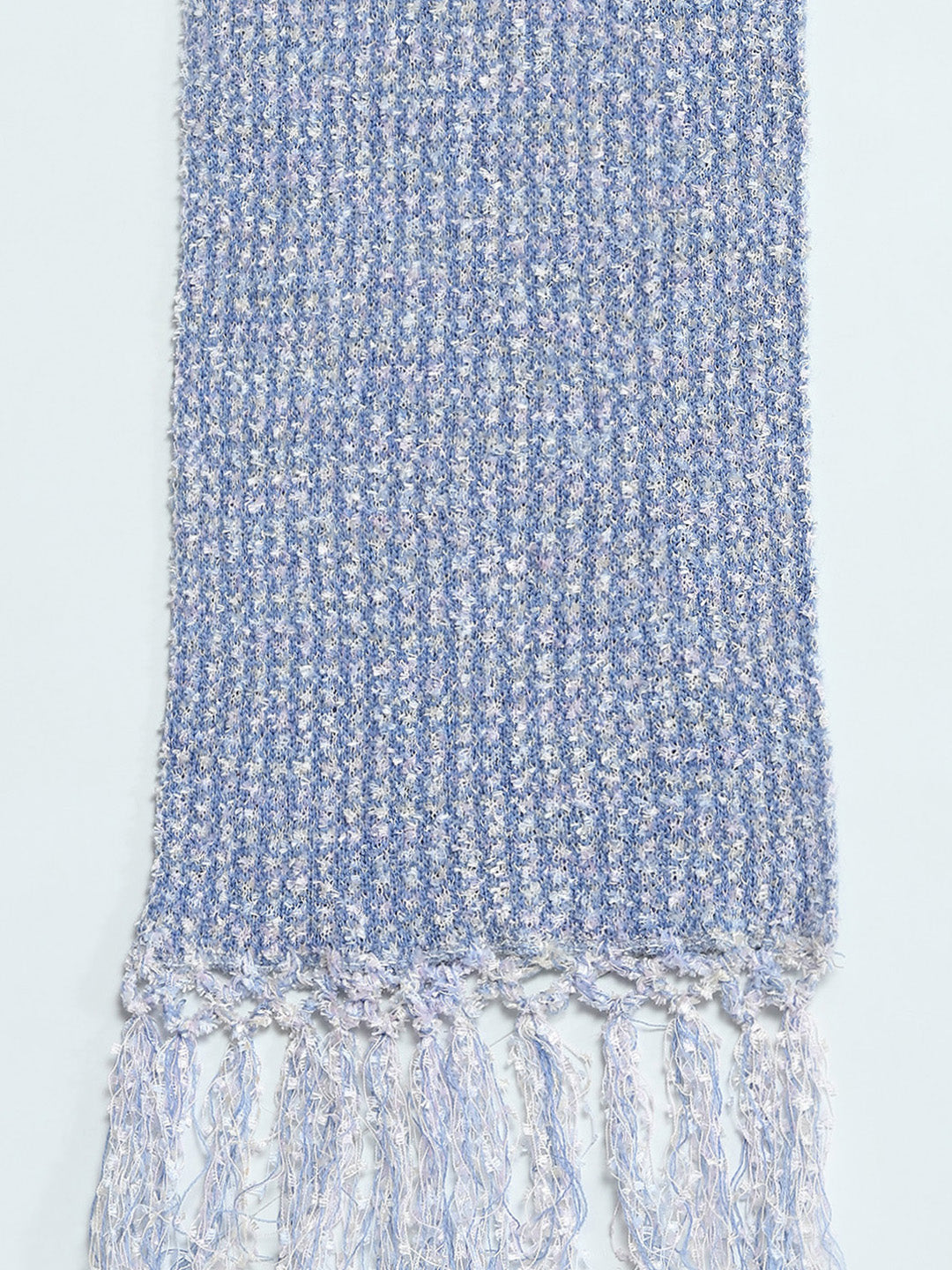 Women Blue Self Design Muffler