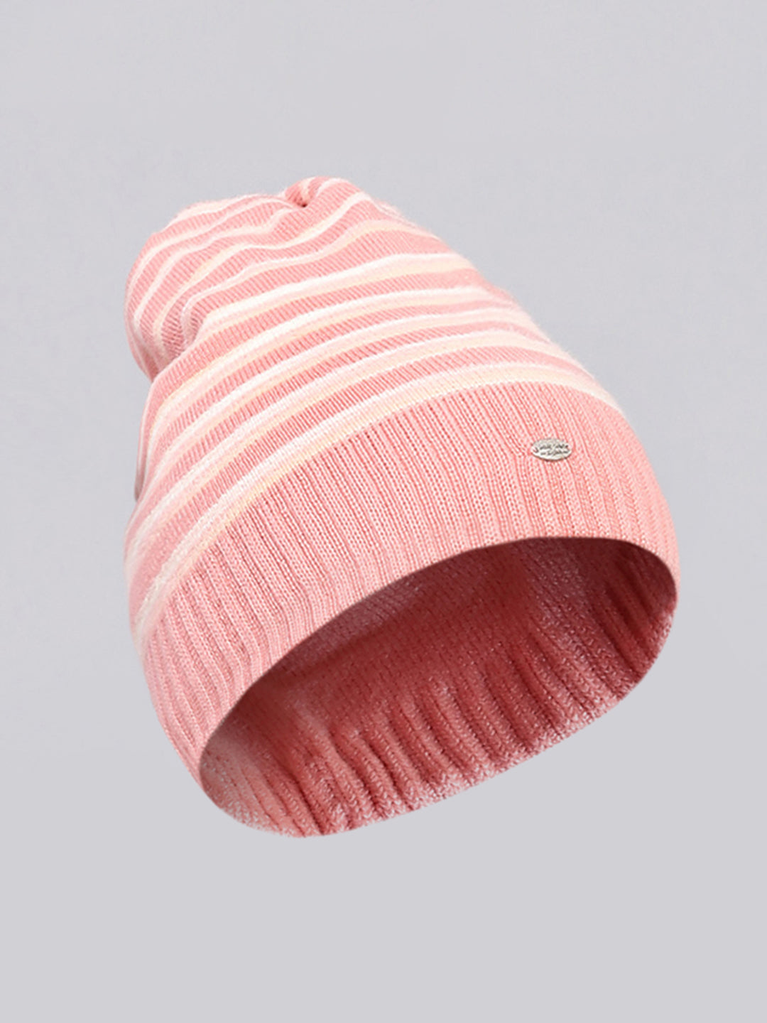 Women Pink Self Design Cap