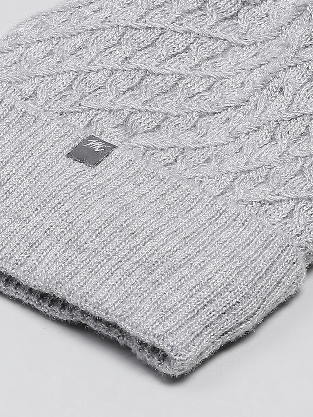 Women Grey Self Design Cap