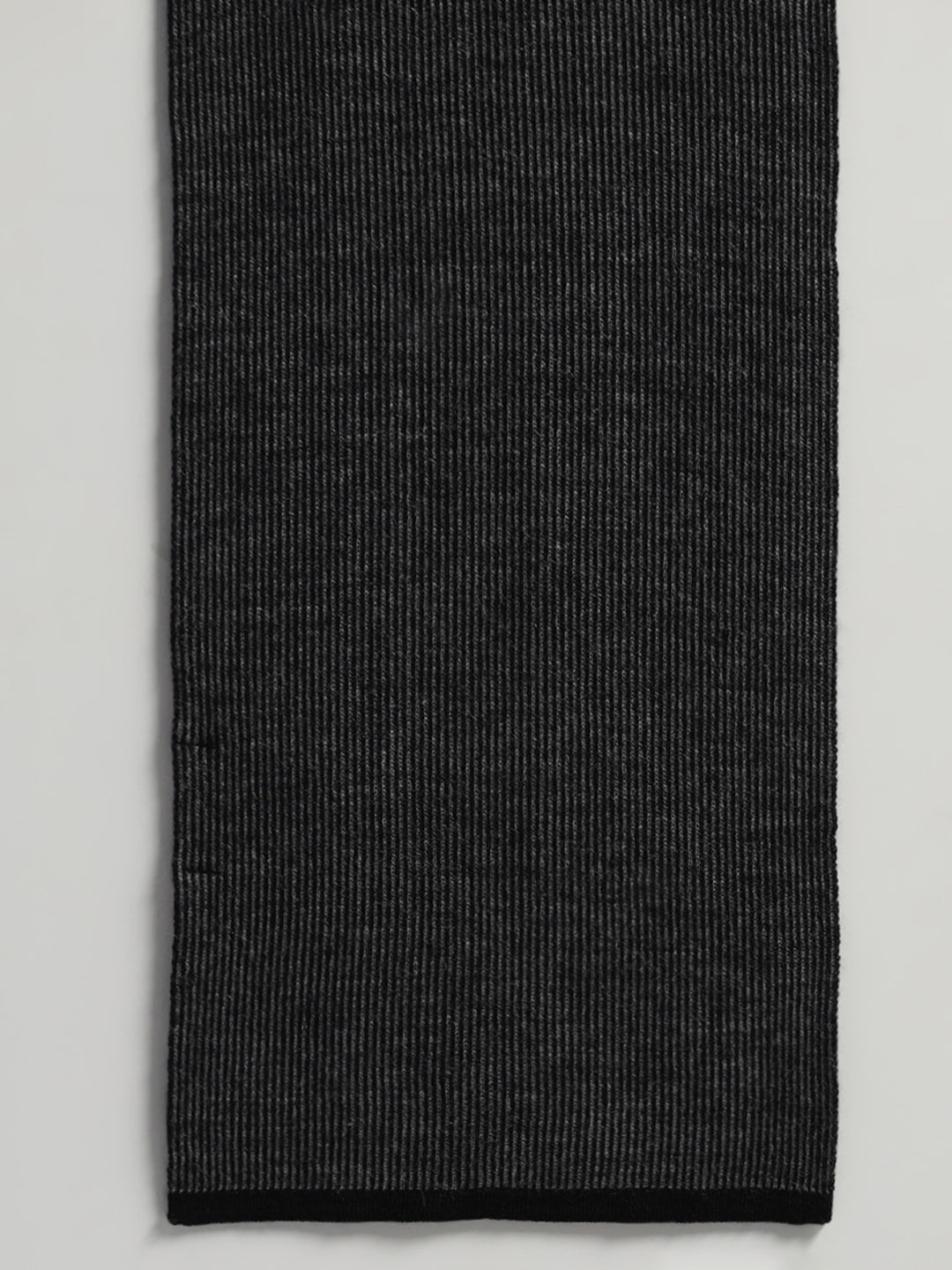 Men Black Printed Blend Wool Muffler