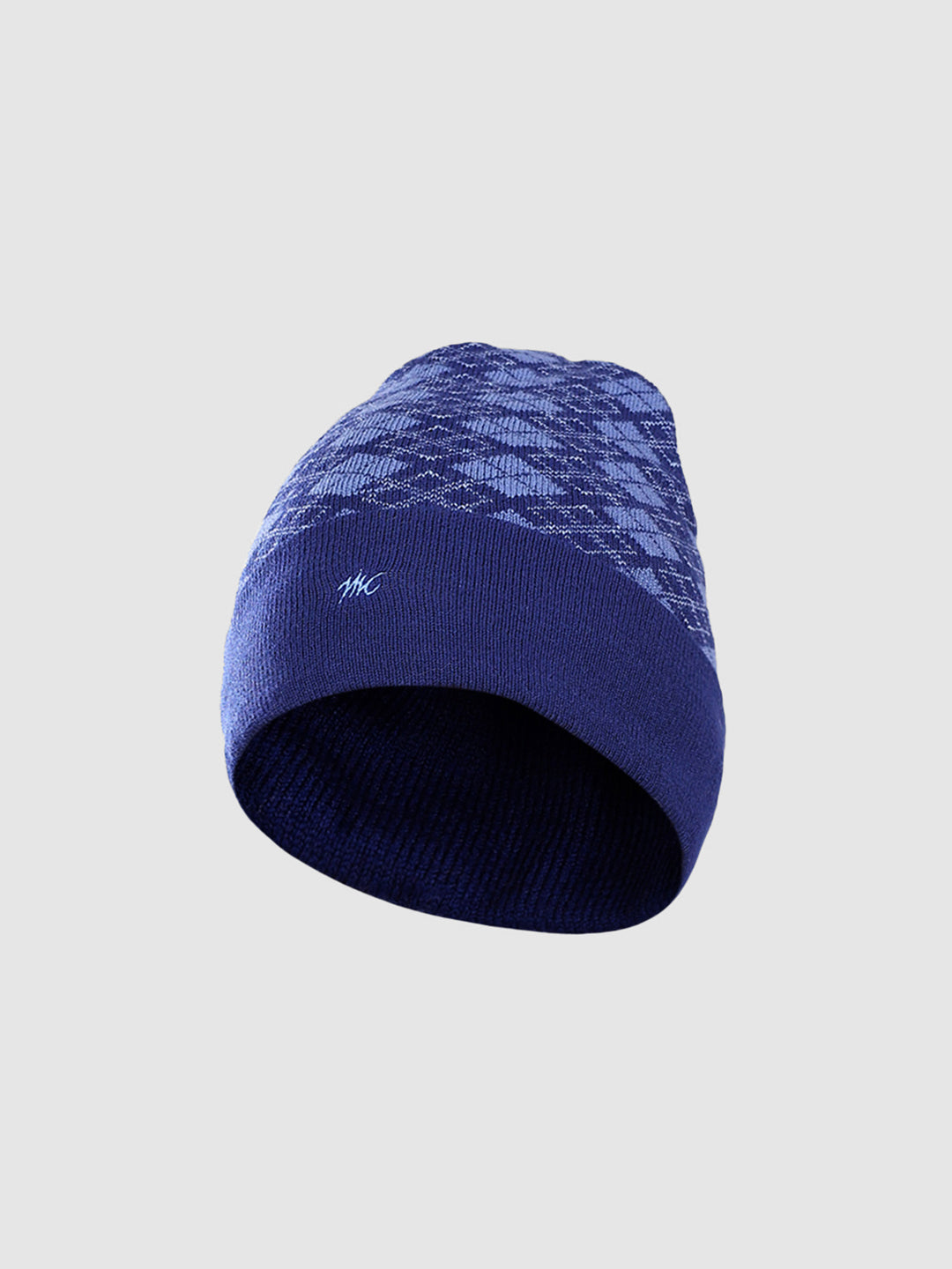 Men Blue Self Design Cap