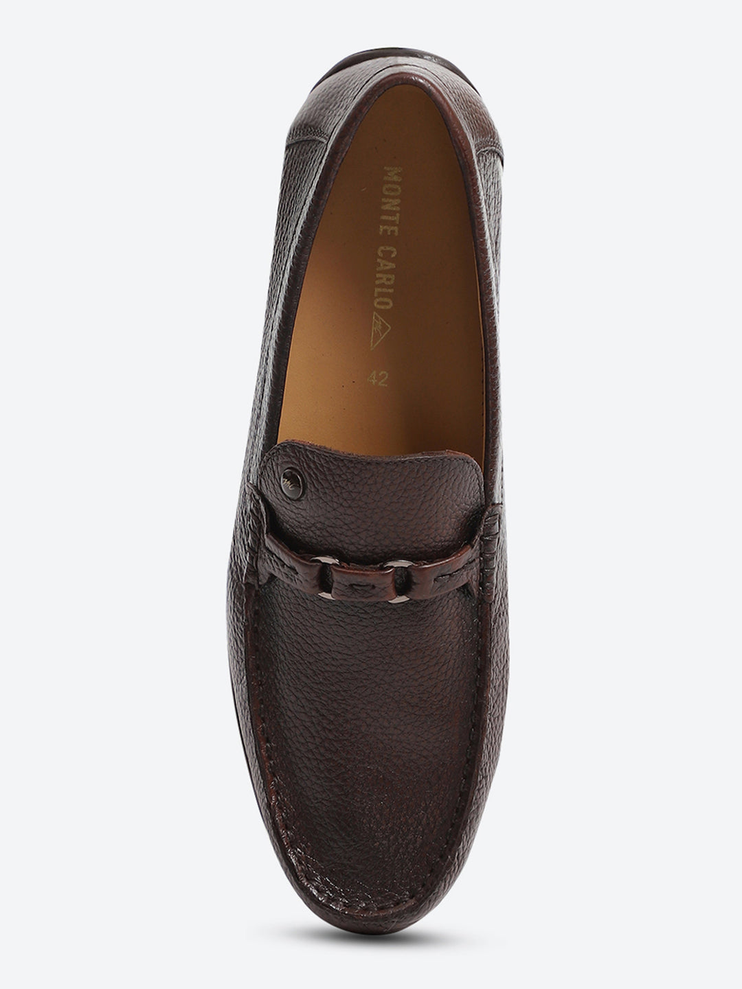 Men Brown Slip on Genuine Leather Loafers