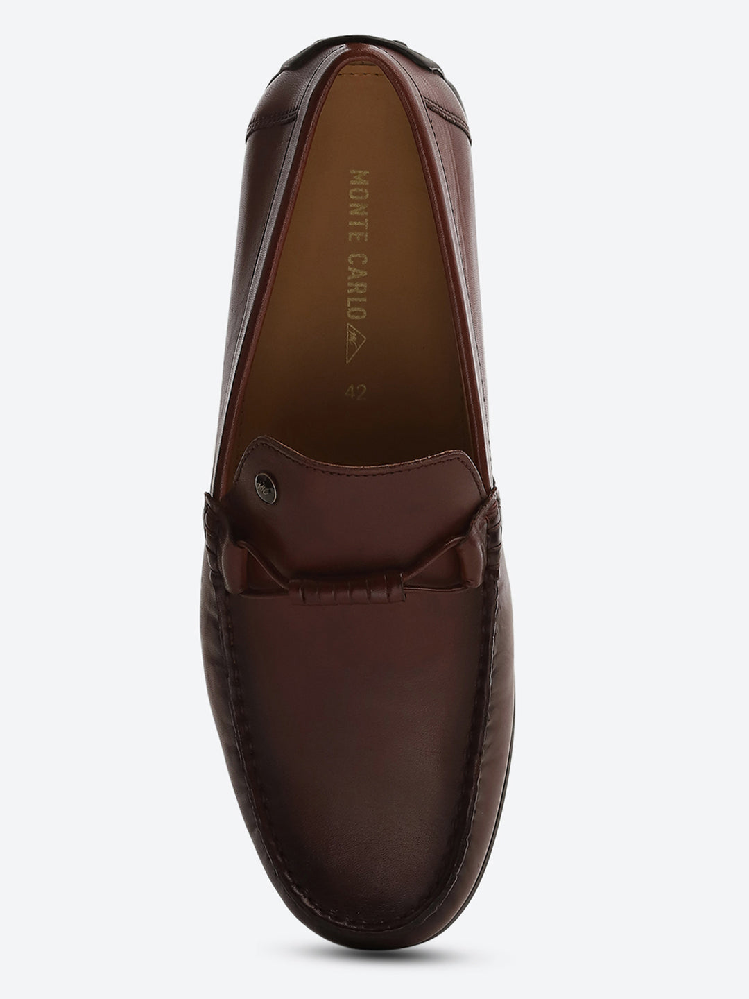 Men Burgundy Slip on Genuine Leather Loafers