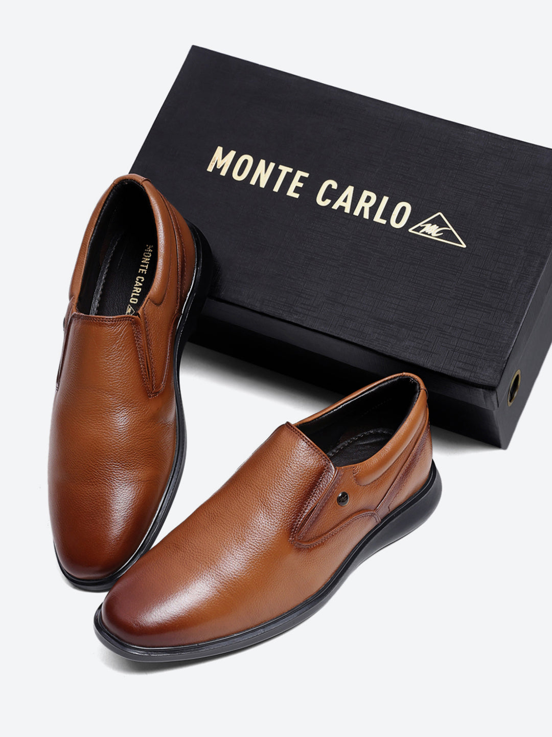 Monte Carlo Tan Formal Slip-On for Men