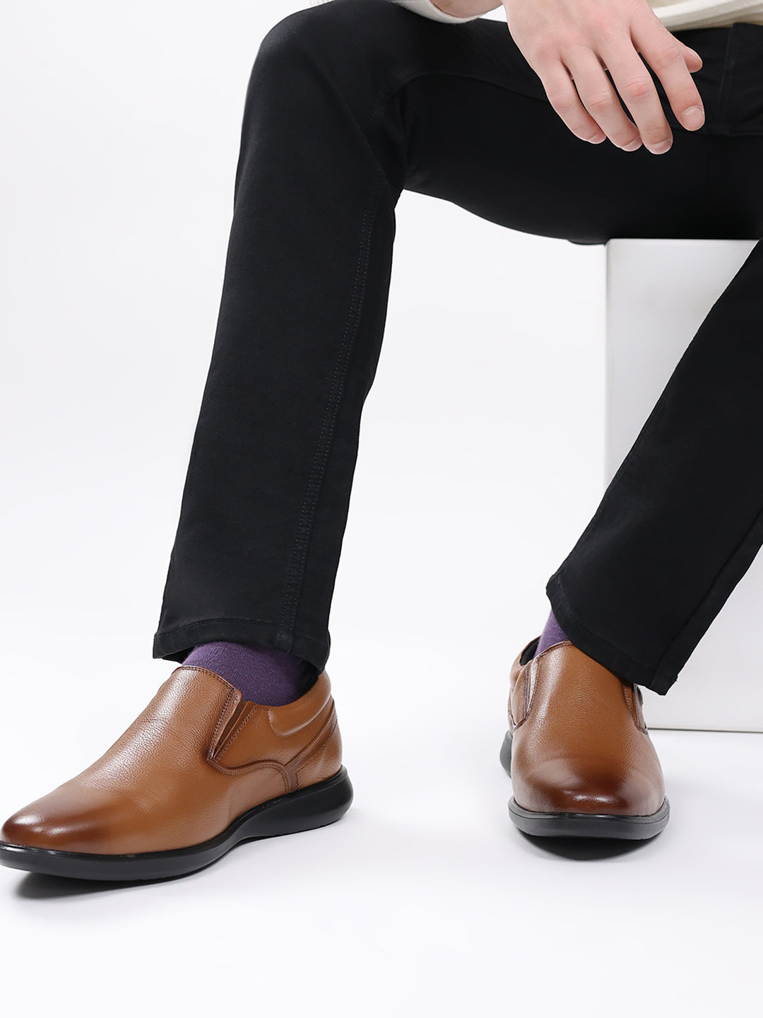 Monte Carlo Tan Formal Slip-On for Men