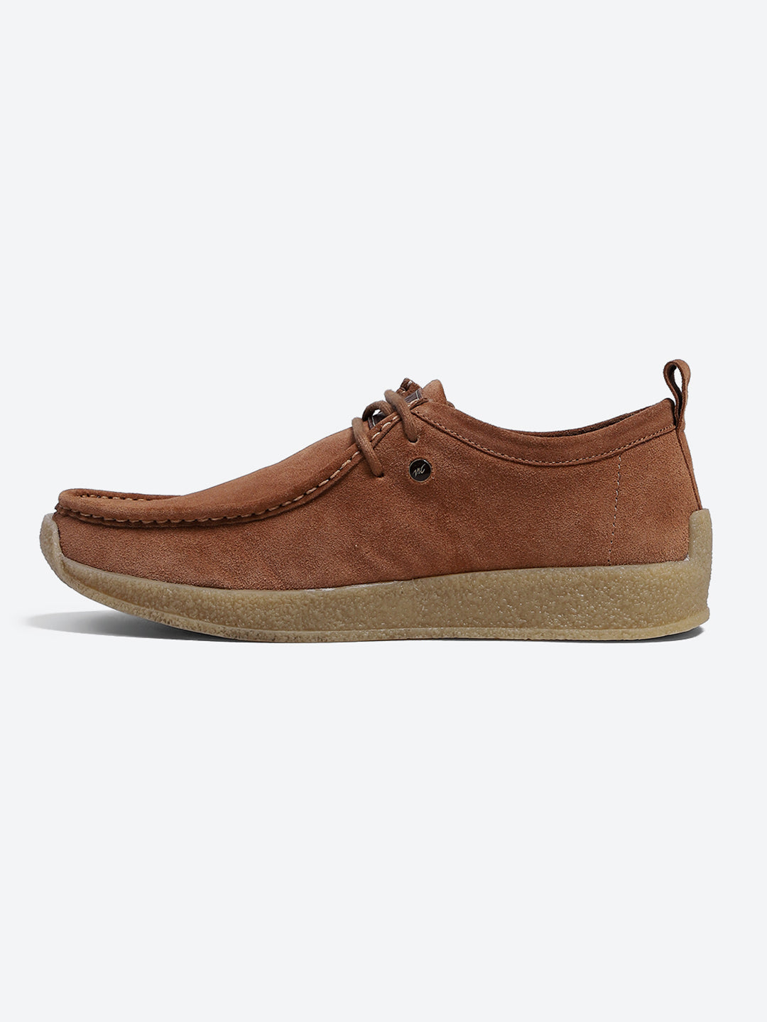 Monte Carlo Peach Casual Moc-Toe-Lace Up Shoe for Men