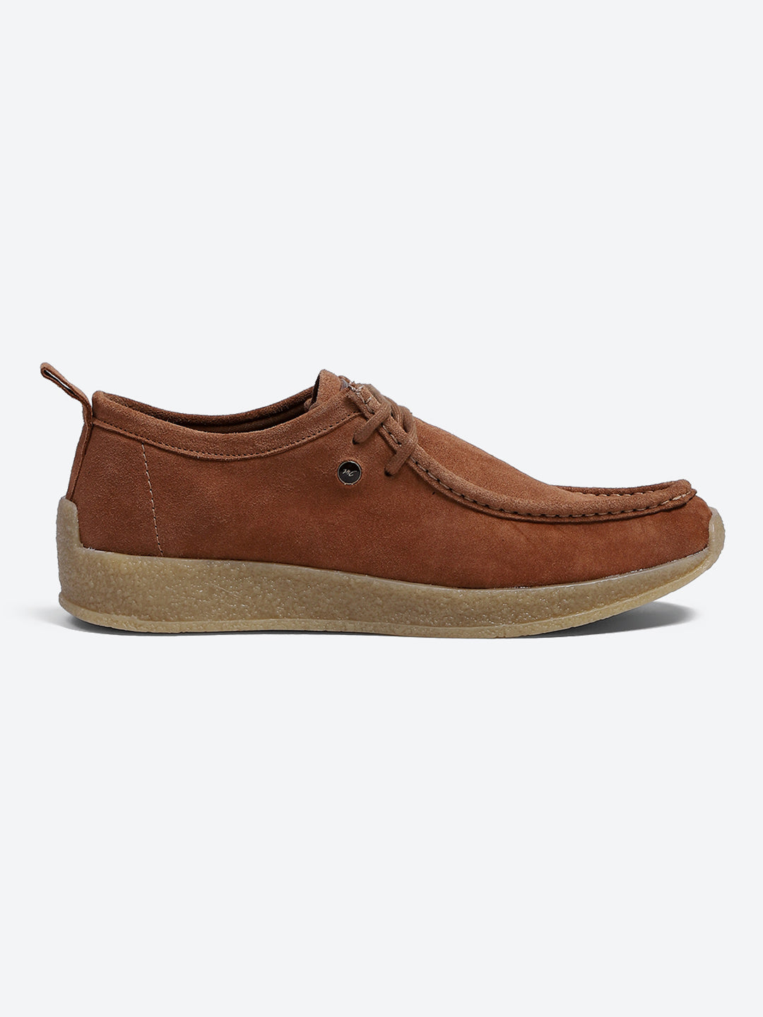 Monte Carlo Peach Casual Moc-Toe-Lace Up Shoe for Men
