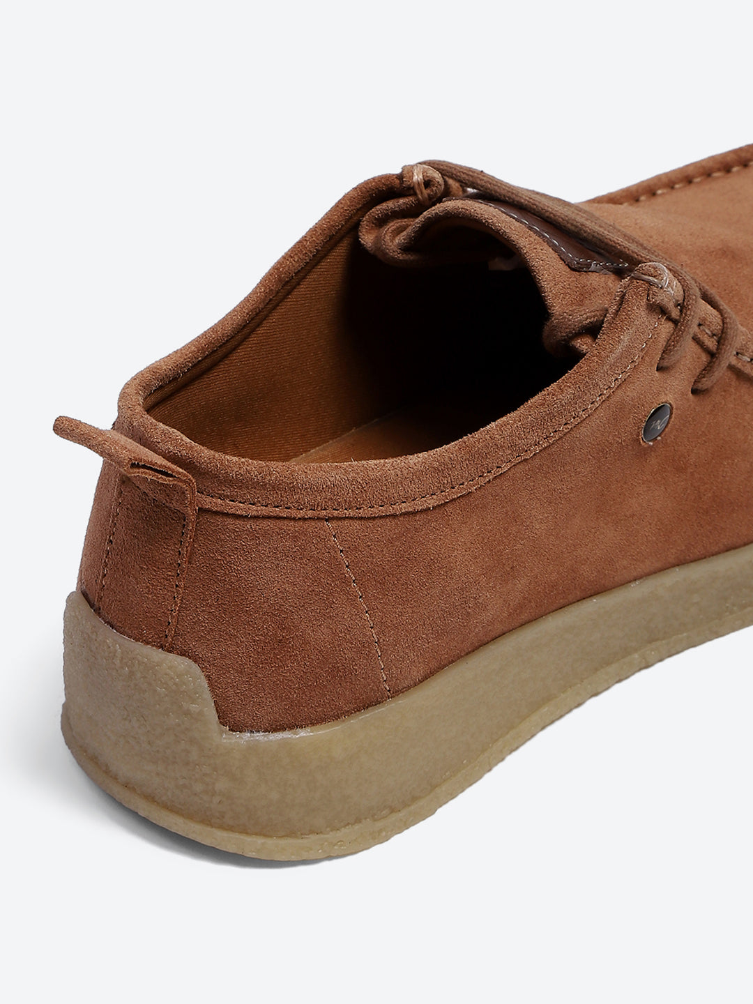 Monte Carlo Peach Casual Moc-Toe-Lace Up Shoe for Men