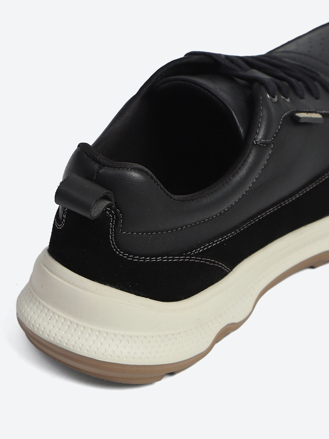 Monte Carlo Black & Taupe Comfort Casual Sneakers for Men