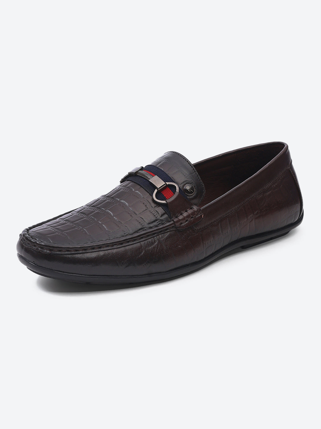 Men Brown Slip on Leather Loafers