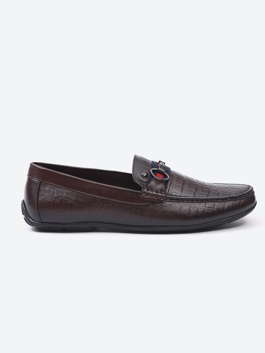 Men Brown Slip on Leather Loafers