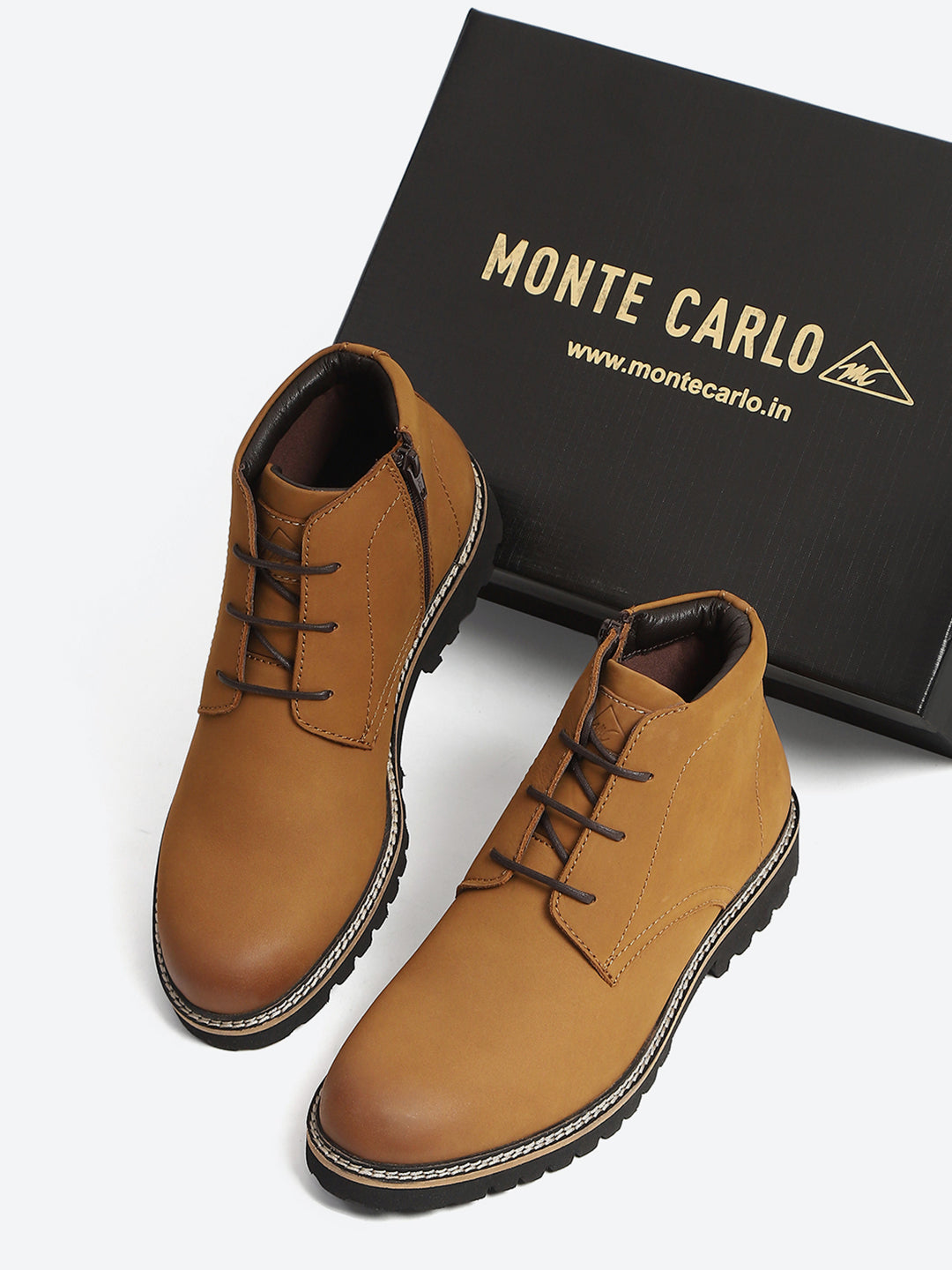 Monte Carlo Tan Casual Chukka Style Ankle Boots for Men