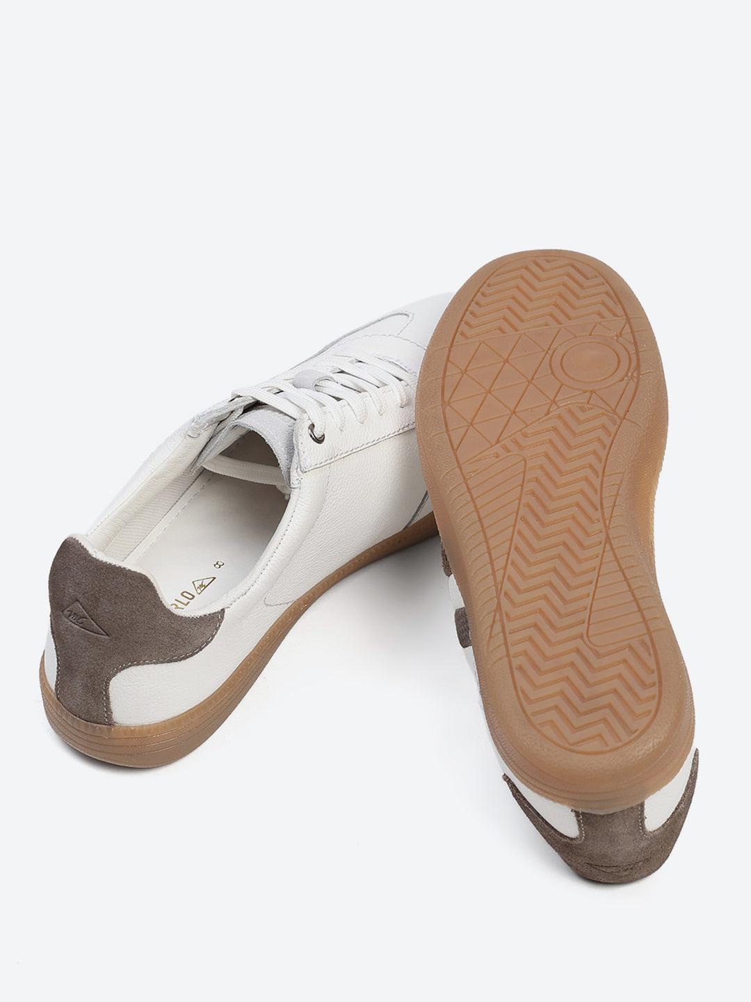 Monte Carlo White Smart Lace-Up Casual Sneakers for Men