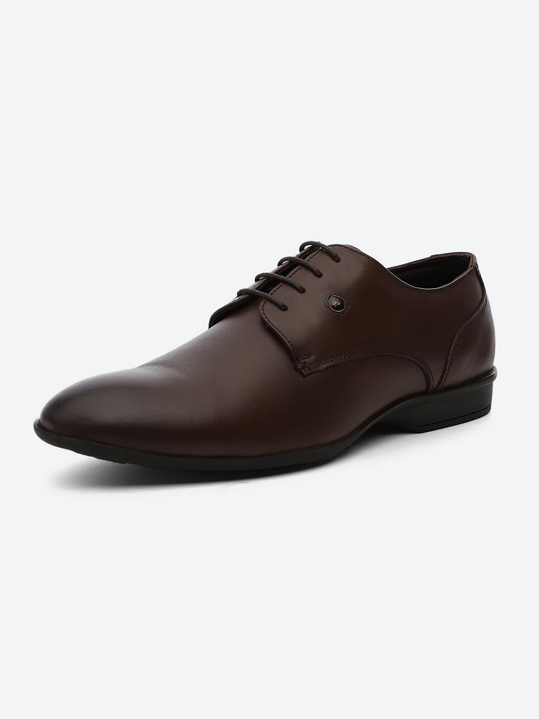 Men Tan Lace Up Genuine Leather Formal Derbys