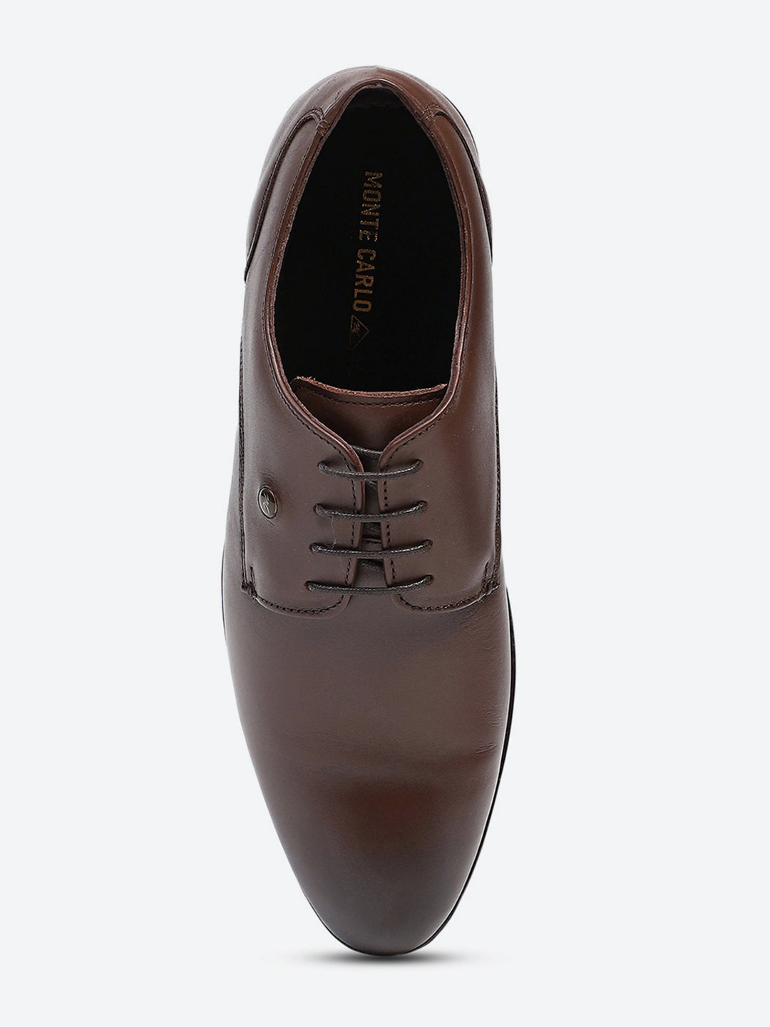 Men Tan Lace Up Genuine Leather Formal Derbys