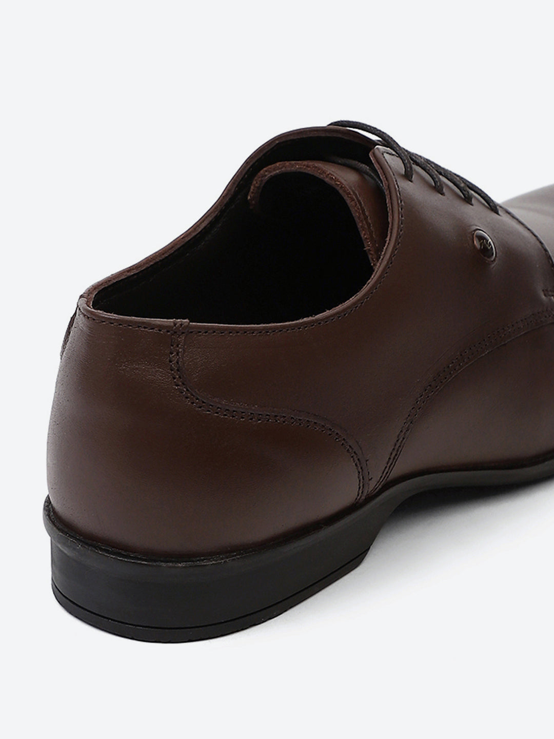 Men Tan Lace Up Genuine Leather Formal Derbys