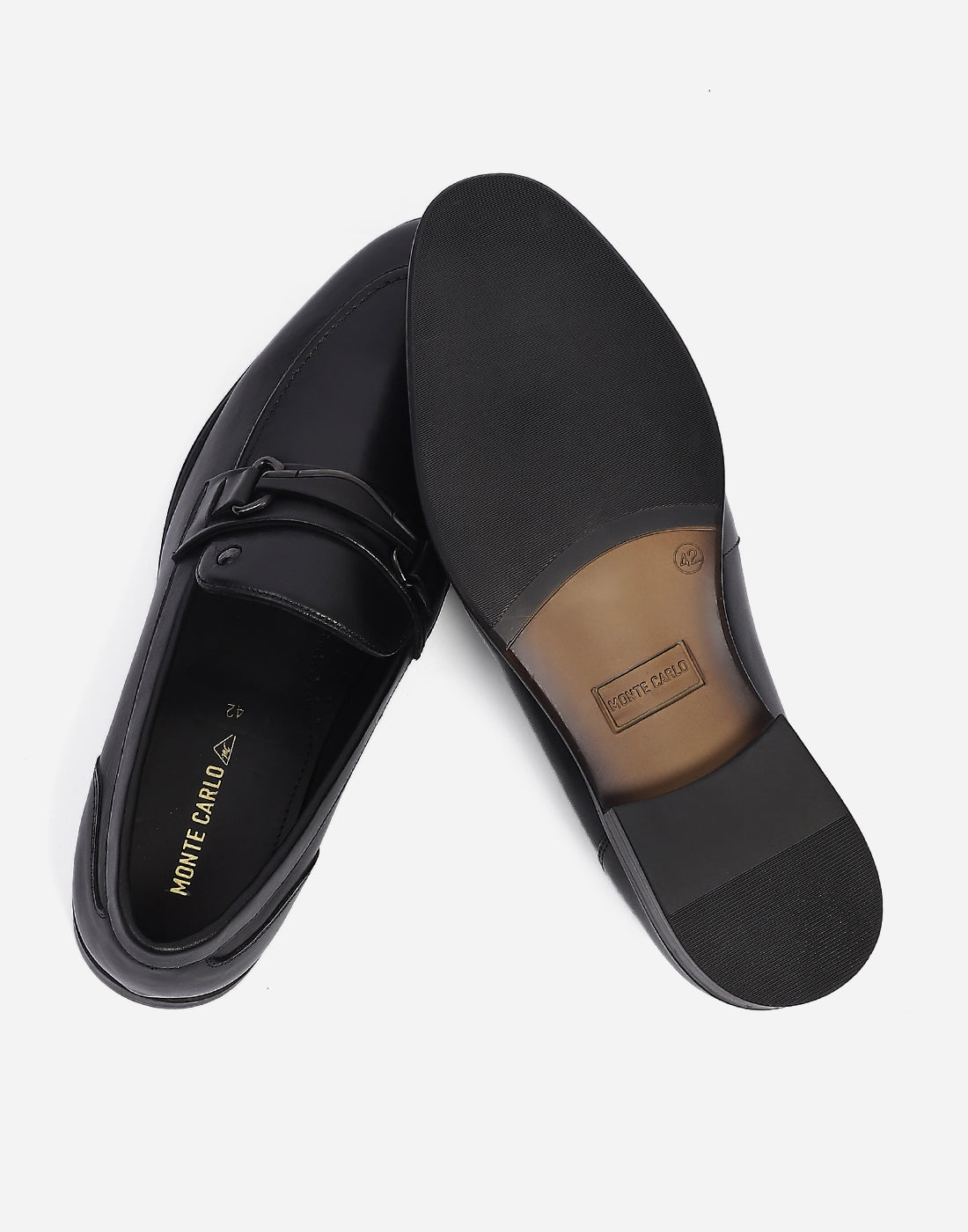 Men Black Slip on Genuine Leather Loafers