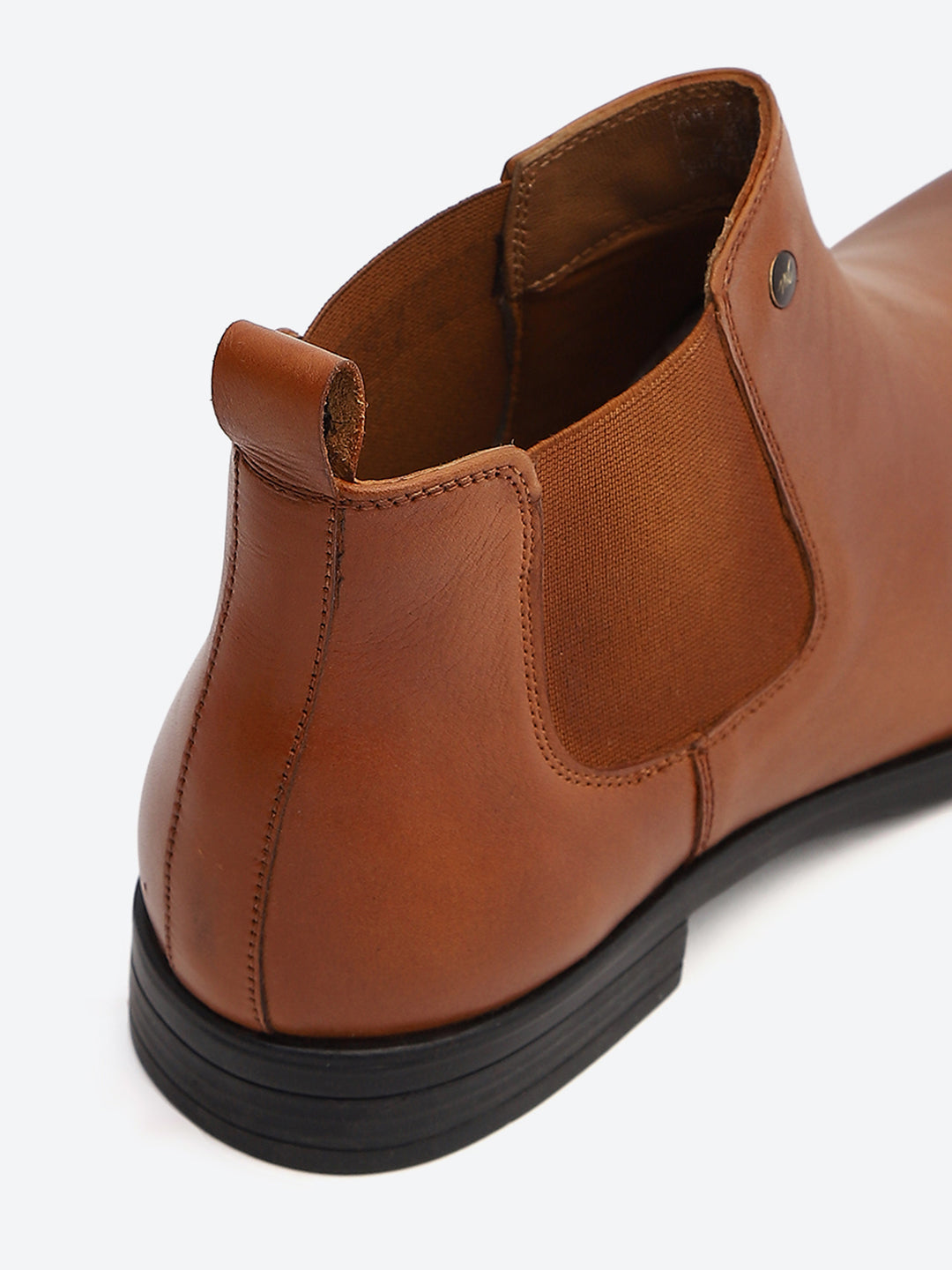 Monte Carlo Men's Tan Leather Chelsea Classic Slip-On Ankle Boots for Formal & Casual Wear