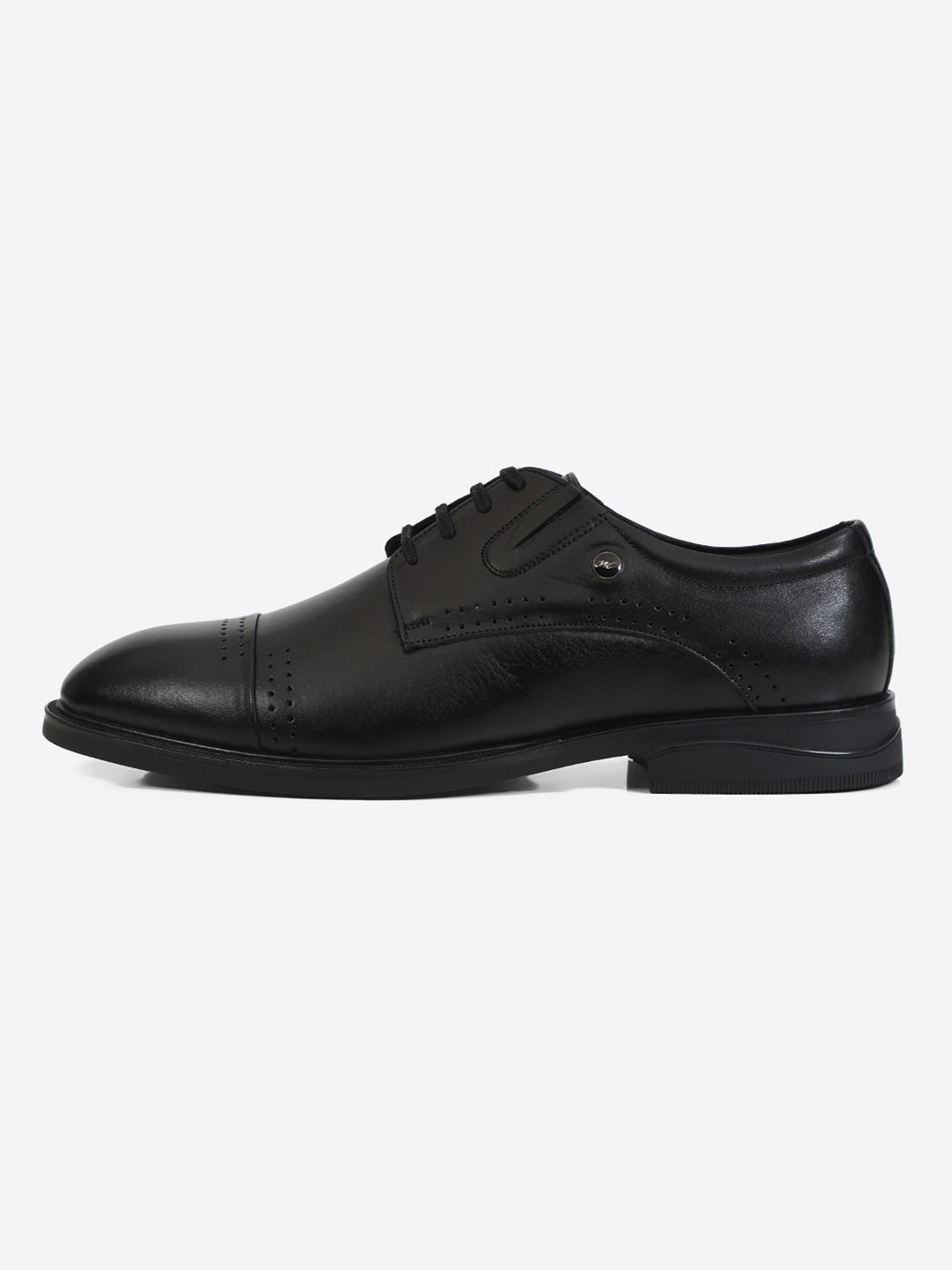 Monte Carlo Formal Derby Black Shoes for Men