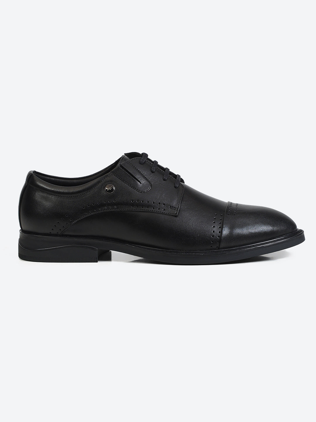 Monte Carlo Formal Derby Black Shoes for Men