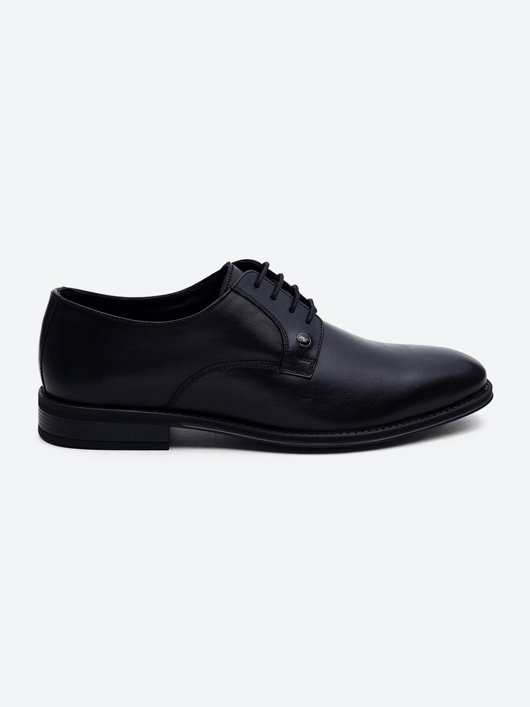 Men Black Lace Up Genuine Leather Formal Derby