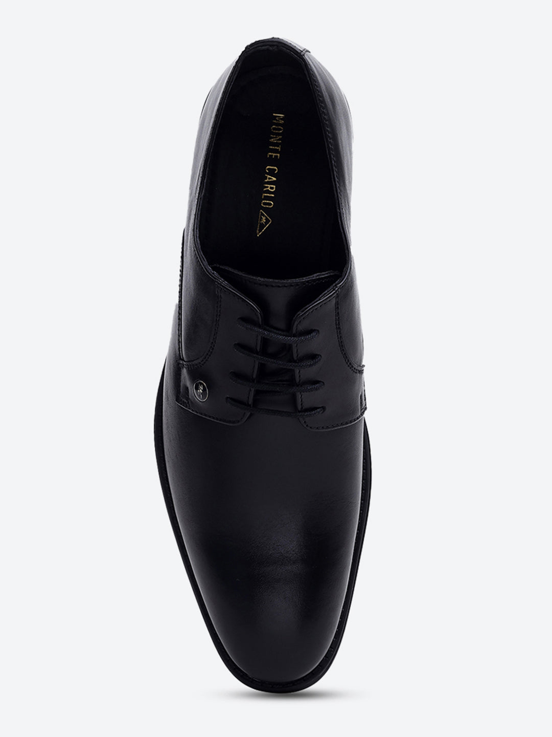 Men Black Lace Up Genuine Leather Formal Derby