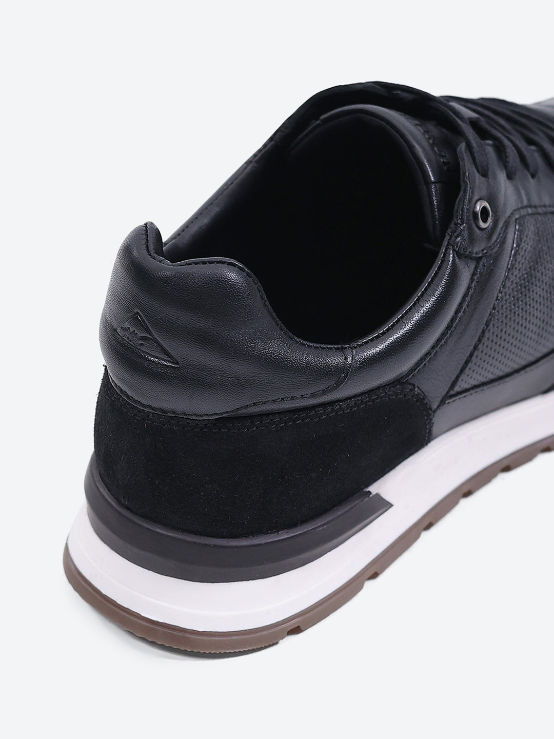 Monte Carlo Black Lace Up Low-Top Casual Sneaker Shoe for Men