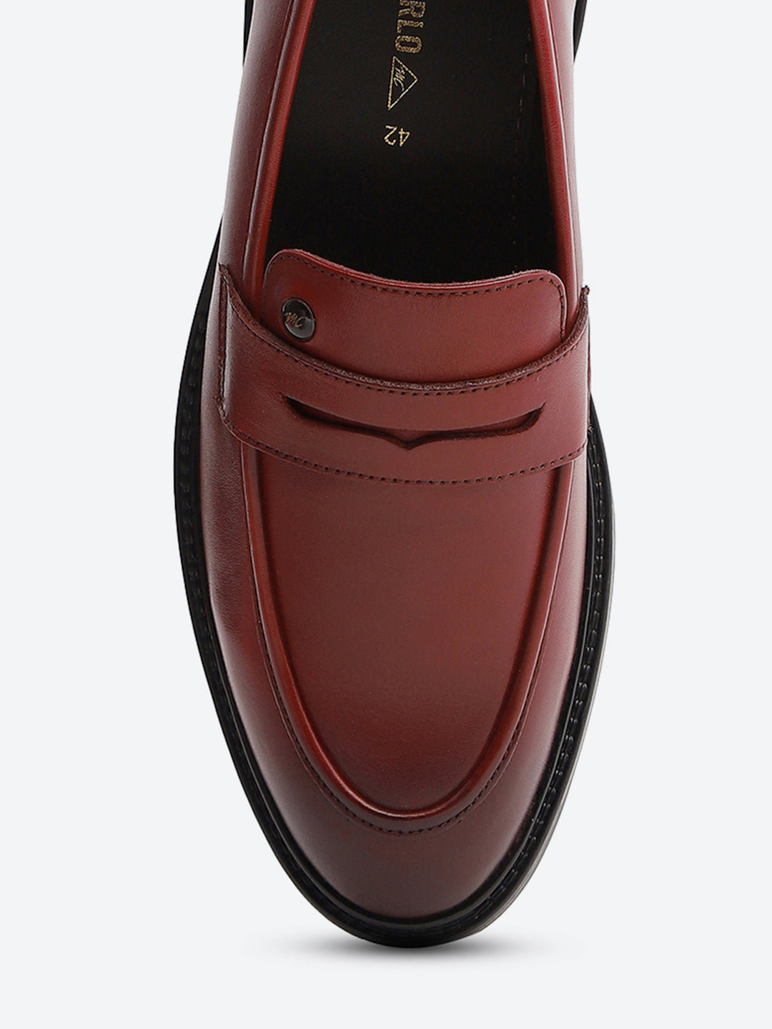 Monte Carlo Cherry Slip-On I Formal I Party Wear Leather Penny Loafers for Men