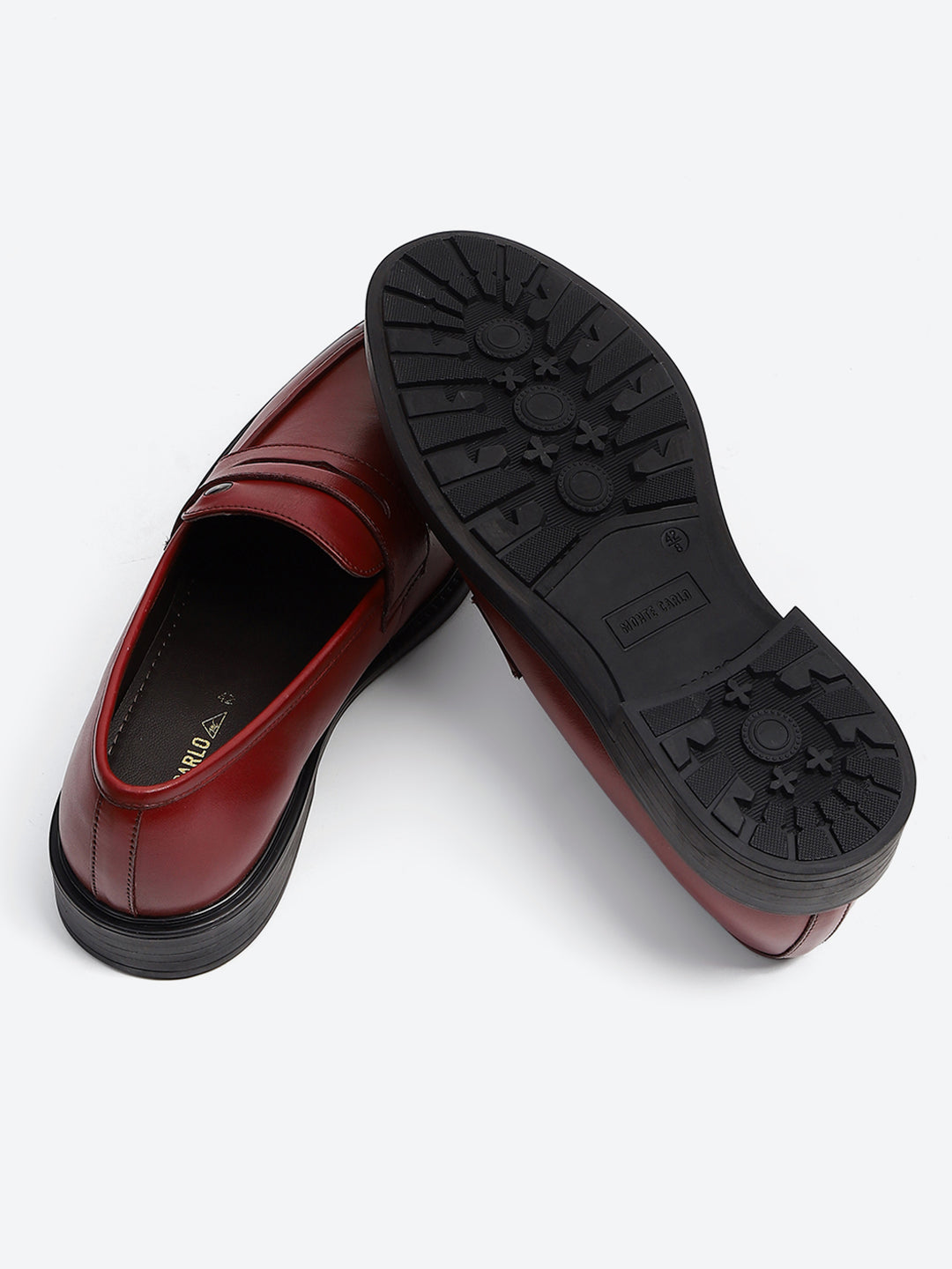 Monte Carlo Cherry Slip-On I Formal I Party Wear Leather Penny Loafers for Men