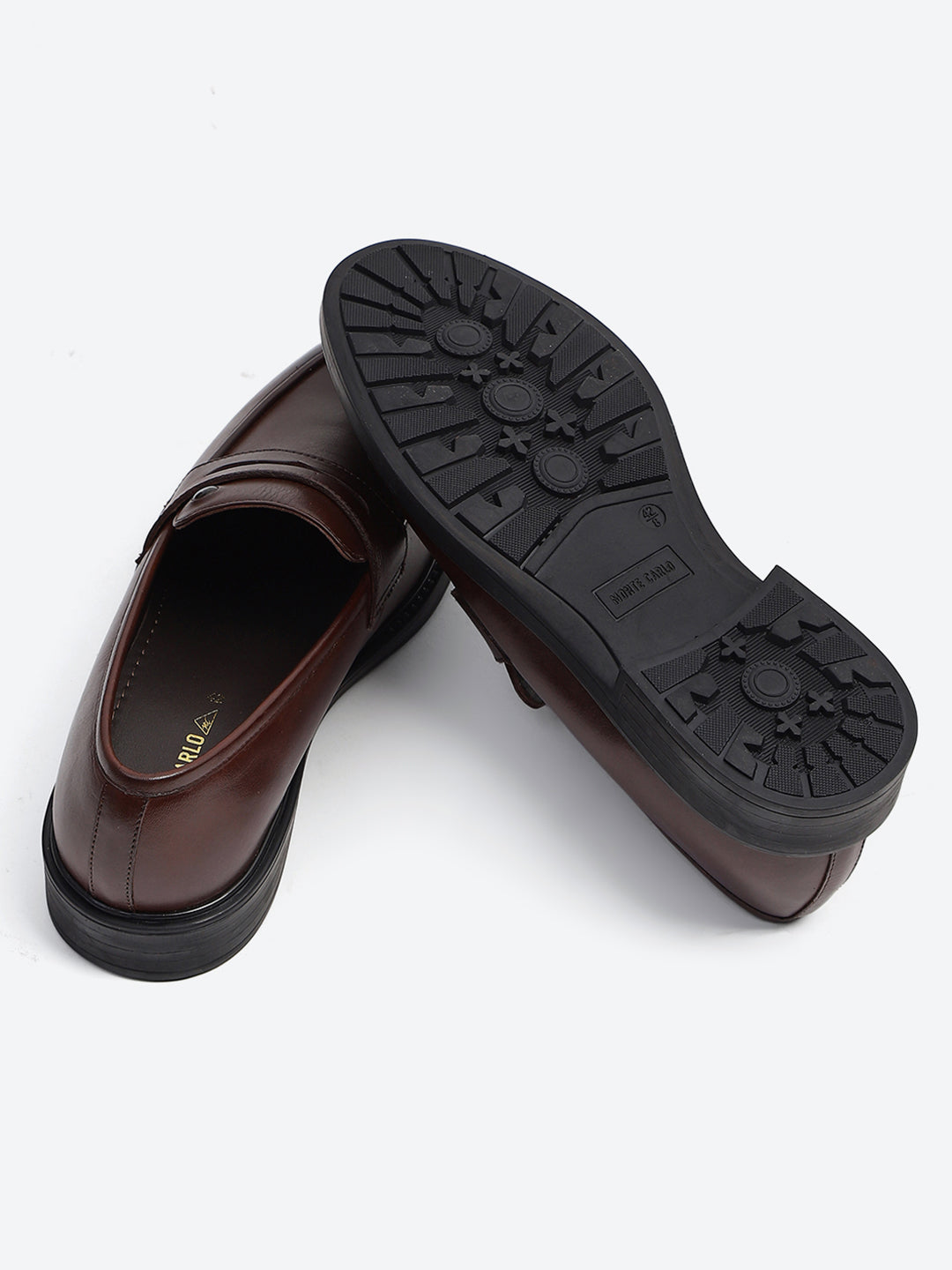 Monte Carlo Brown Slip-On I Formal I Party Wear Leather Penny Loafers for Men