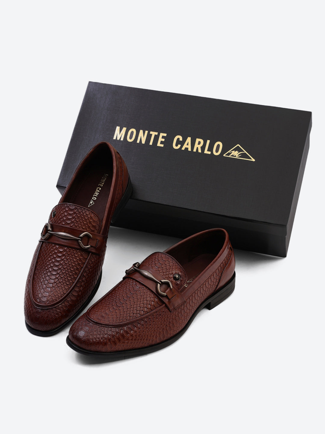 Monte Carlo Tan Horsebit Loafers for Men