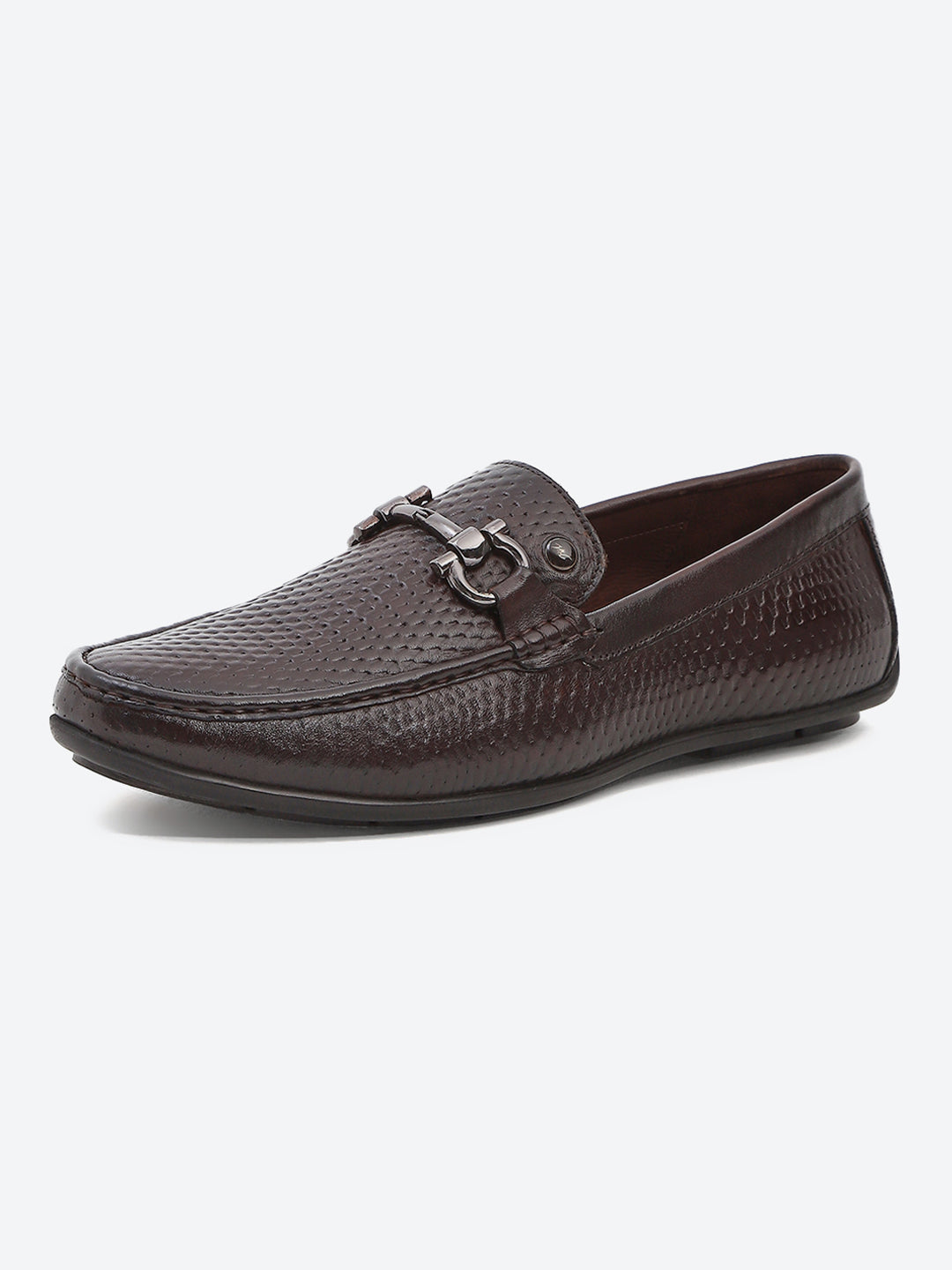 Men Brown Slip on Leather Loafers