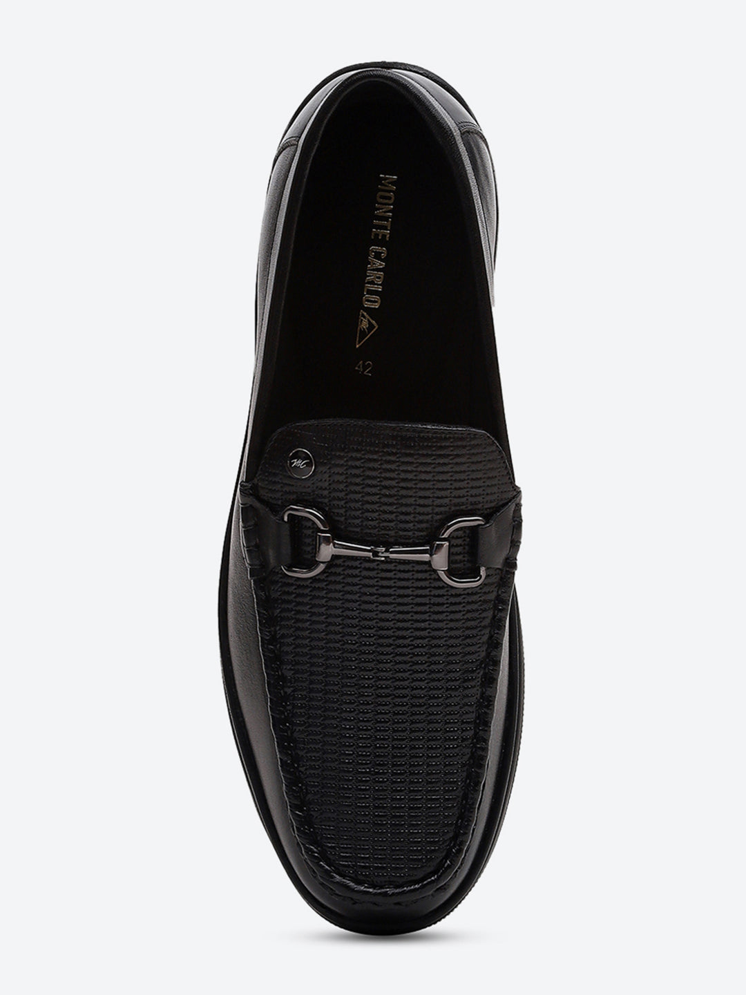 Men Black Comfortable Slip on Leather Loafers