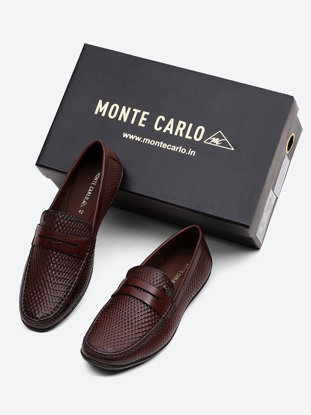 Men Tan Comfortable Slip on Leather Loafers