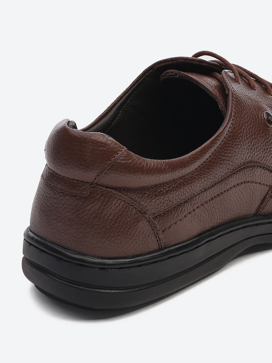 Men Brown Lace Up Genuine Leather Formal Shoes