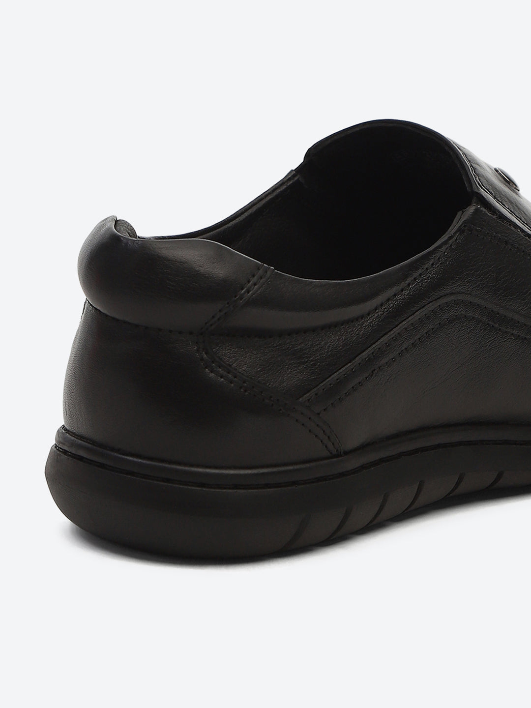 Monte Carlo Black Comfortable Slip on Formal Shoes for Men