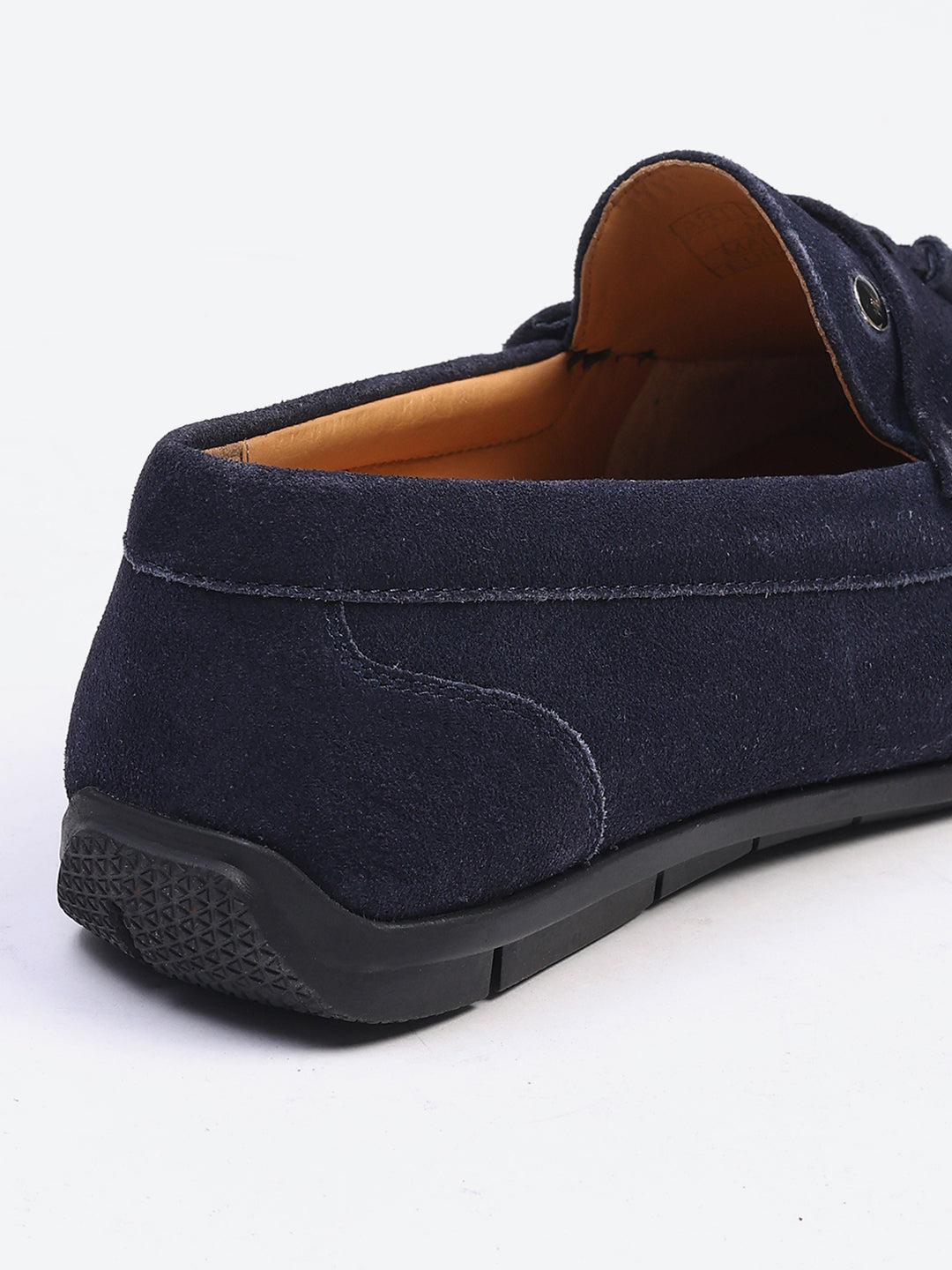 Men Navy Blue Slip on Genuine Leather Loafers