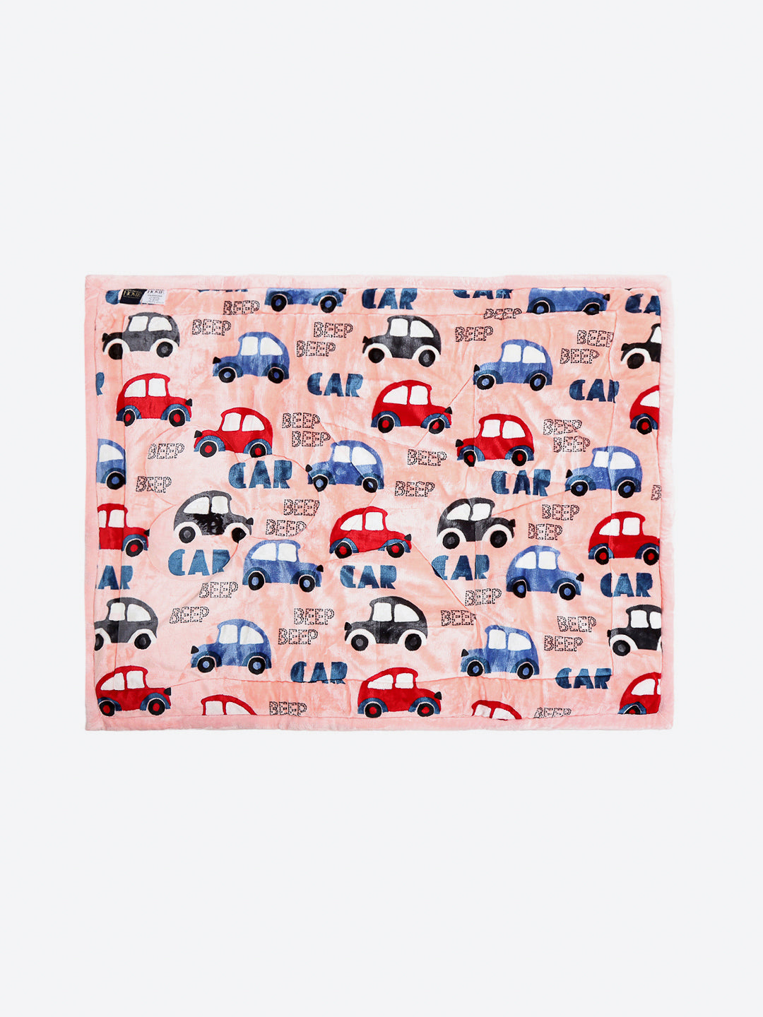 Printed Baby Blanket 3 Ply, 1609 GSM 5Pcs Set (1 Baby Comforter, 1 Bedsheet, 1 Neck Pillow & 2 Bolster)