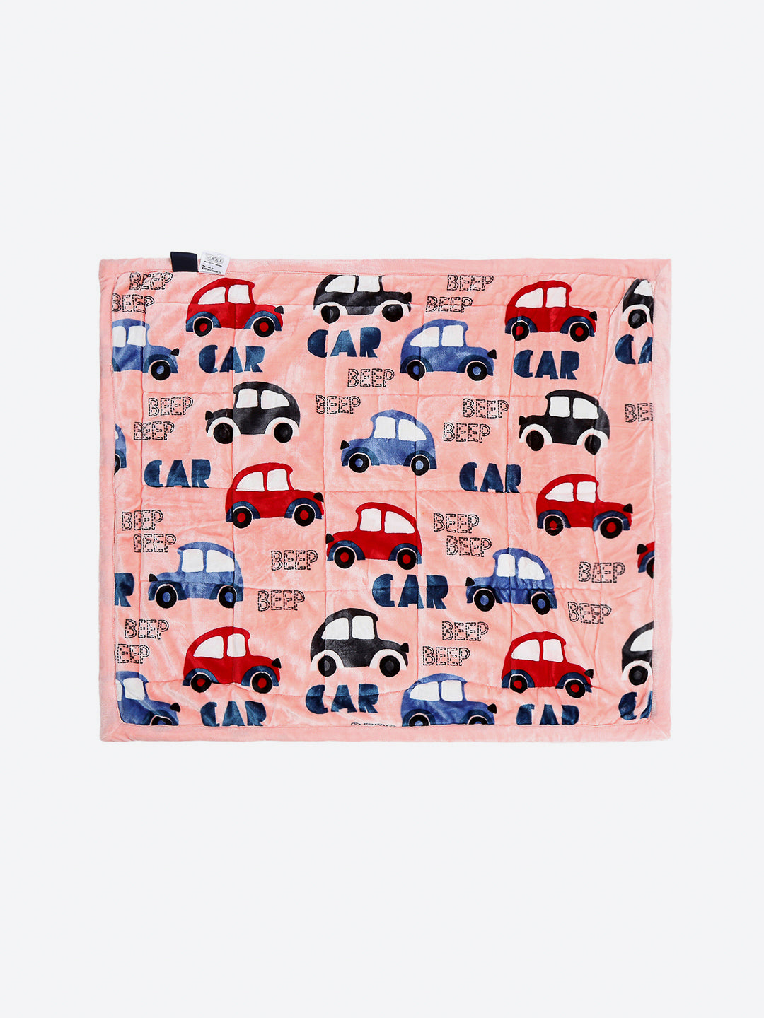 Printed Baby Blanket 3 Ply, 1609 GSM 5Pcs Set (1 Baby Comforter, 1 Bedsheet, 1 Neck Pillow & 2 Bolster)