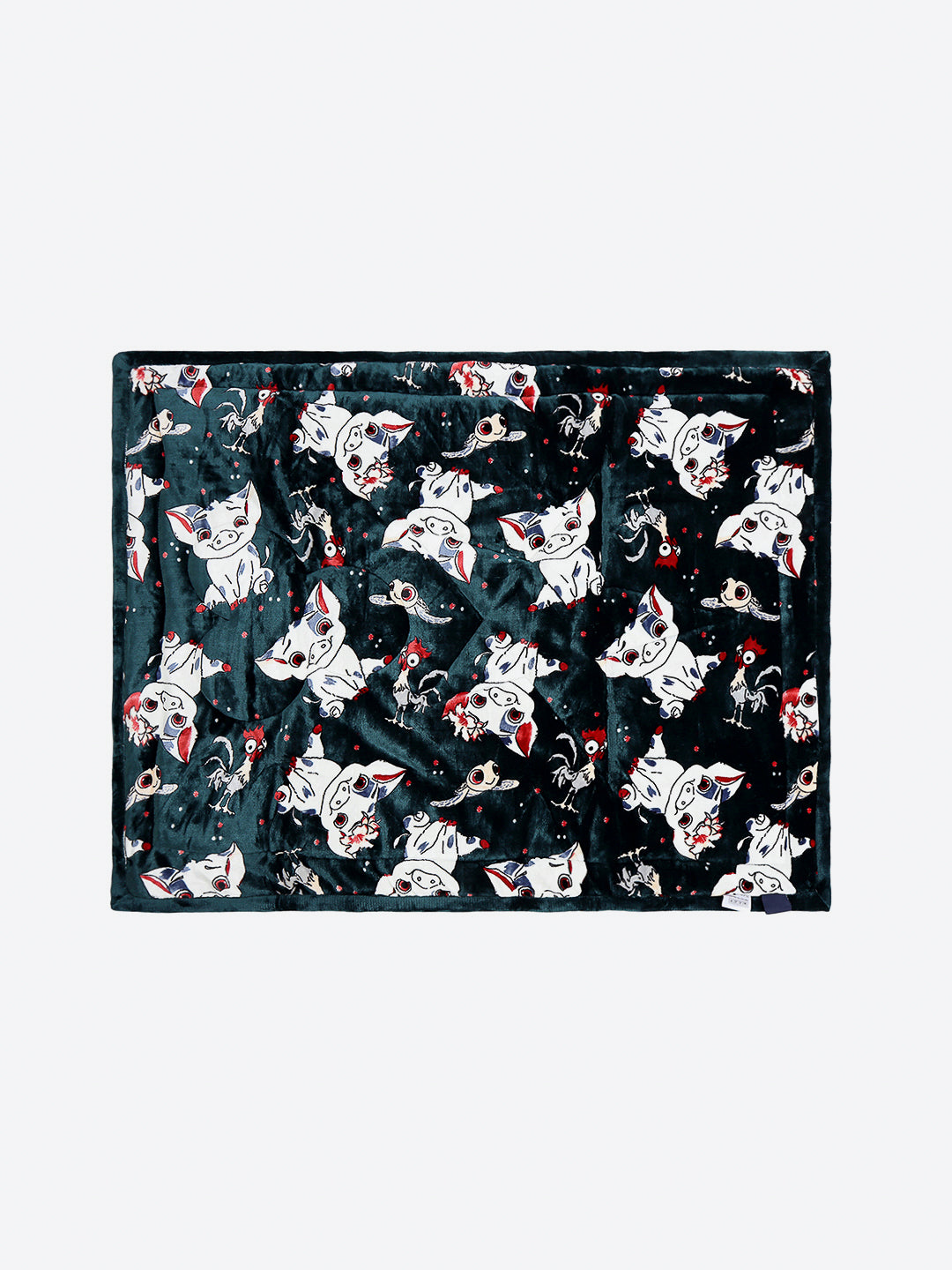 Moana Print Velvety Soft Disney Bottle Green Baby Blanket Set with Matching Comforter, Bedsheet, Neck Pillow, and Bolsters