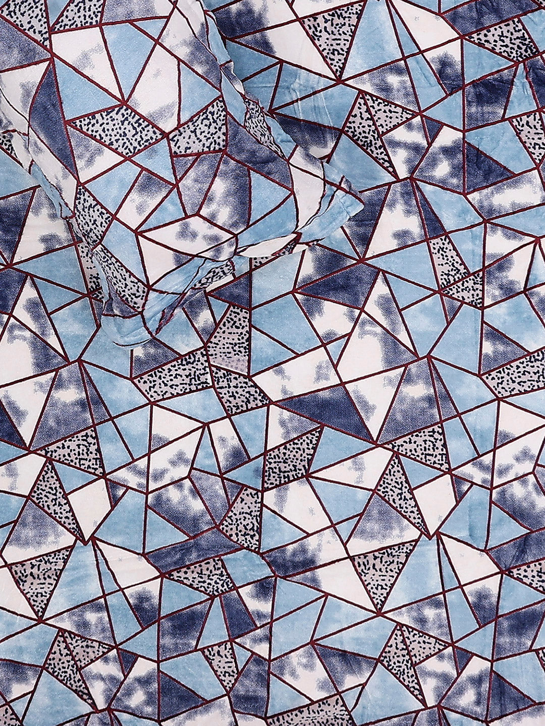 349 GSM 100% Polyester King Bed 1 Bedsheet with 2 Pillow Cover (Carnival)