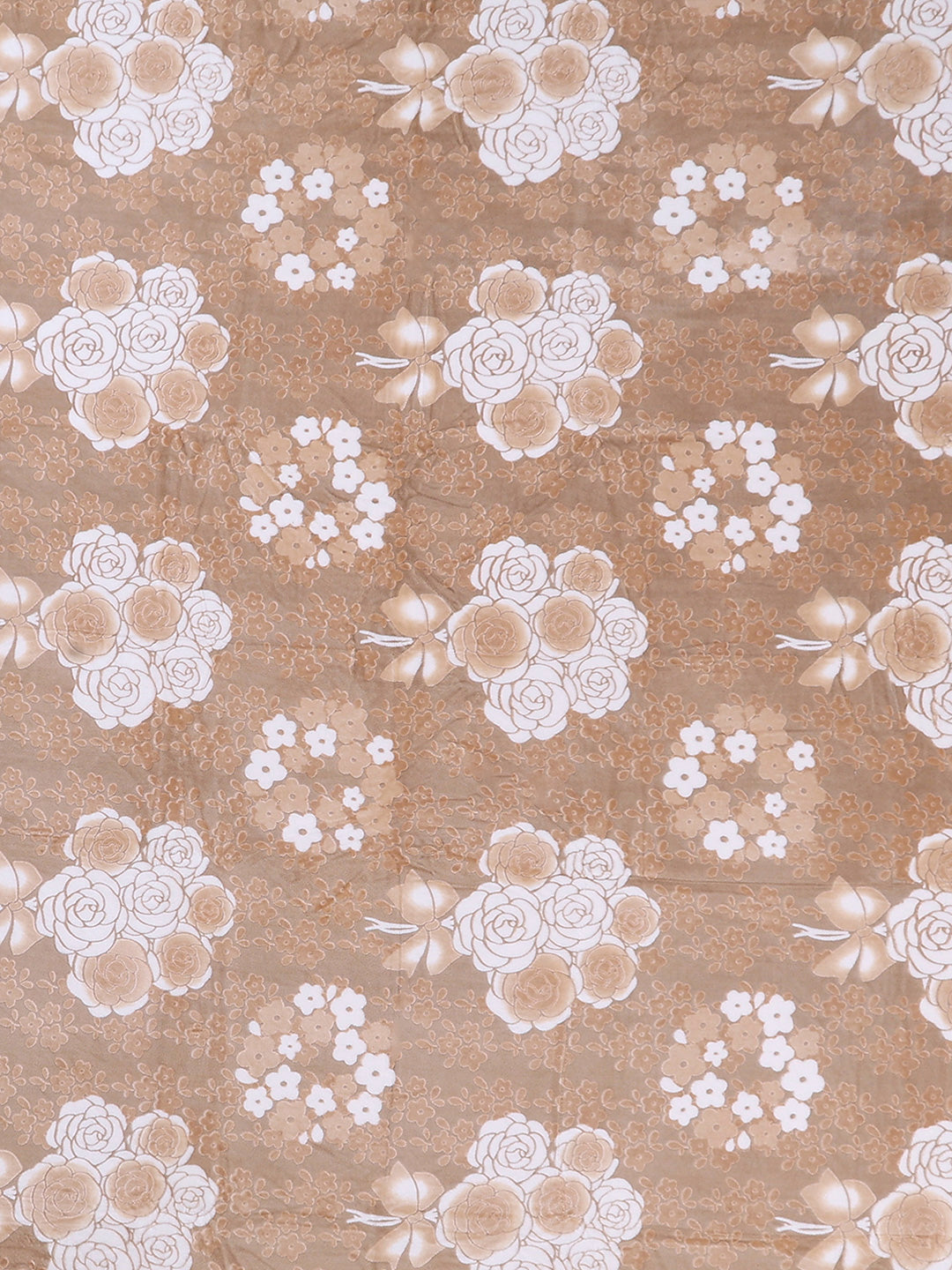 393 GSM 100% Polyester King Bed 1 Bedsheet with 2 Pillow Cover (Golden Choice)