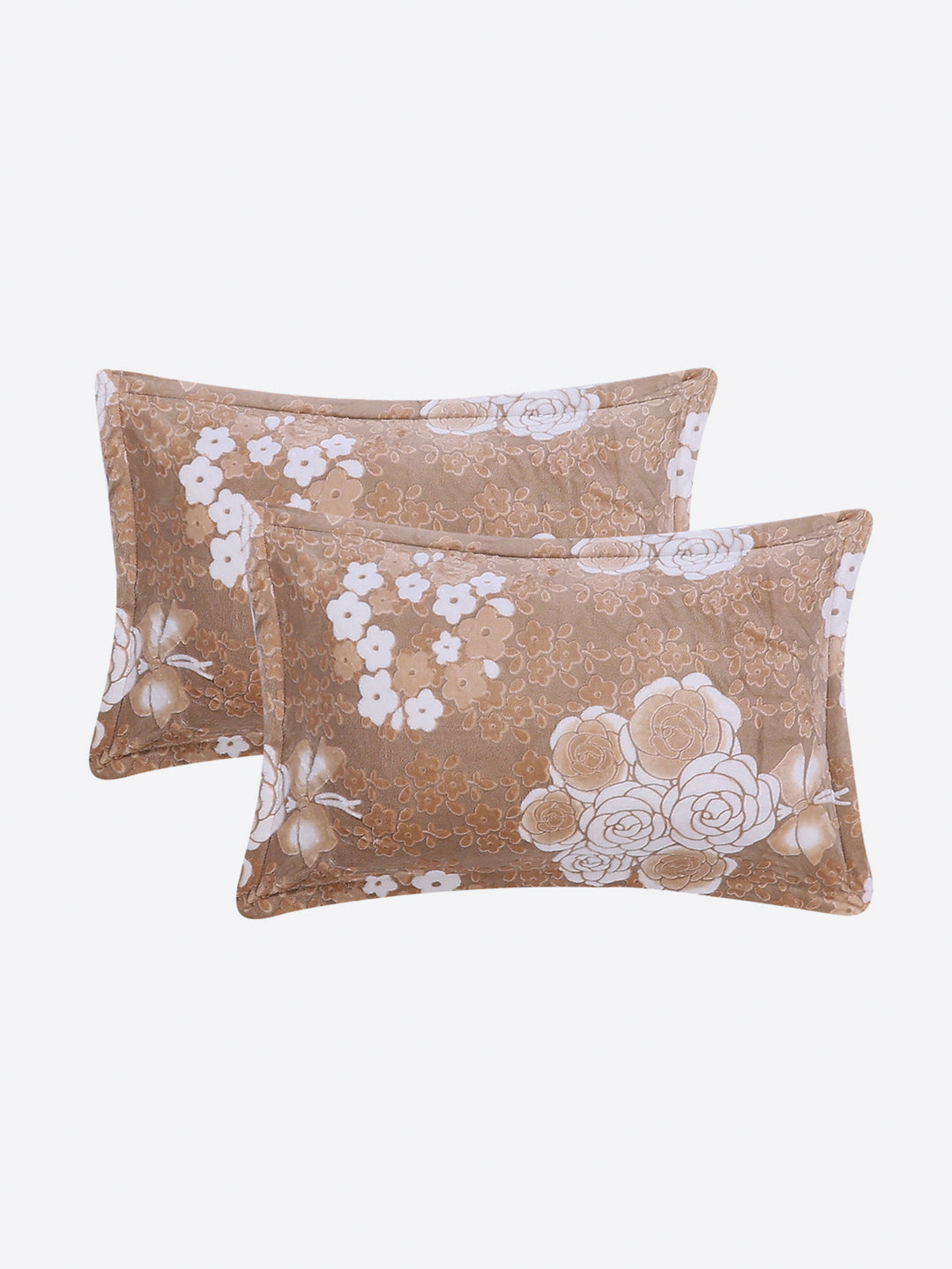 393 GSM 100% Polyester King Bed 1 Bedsheet with 2 Pillow Cover (Golden Choice)