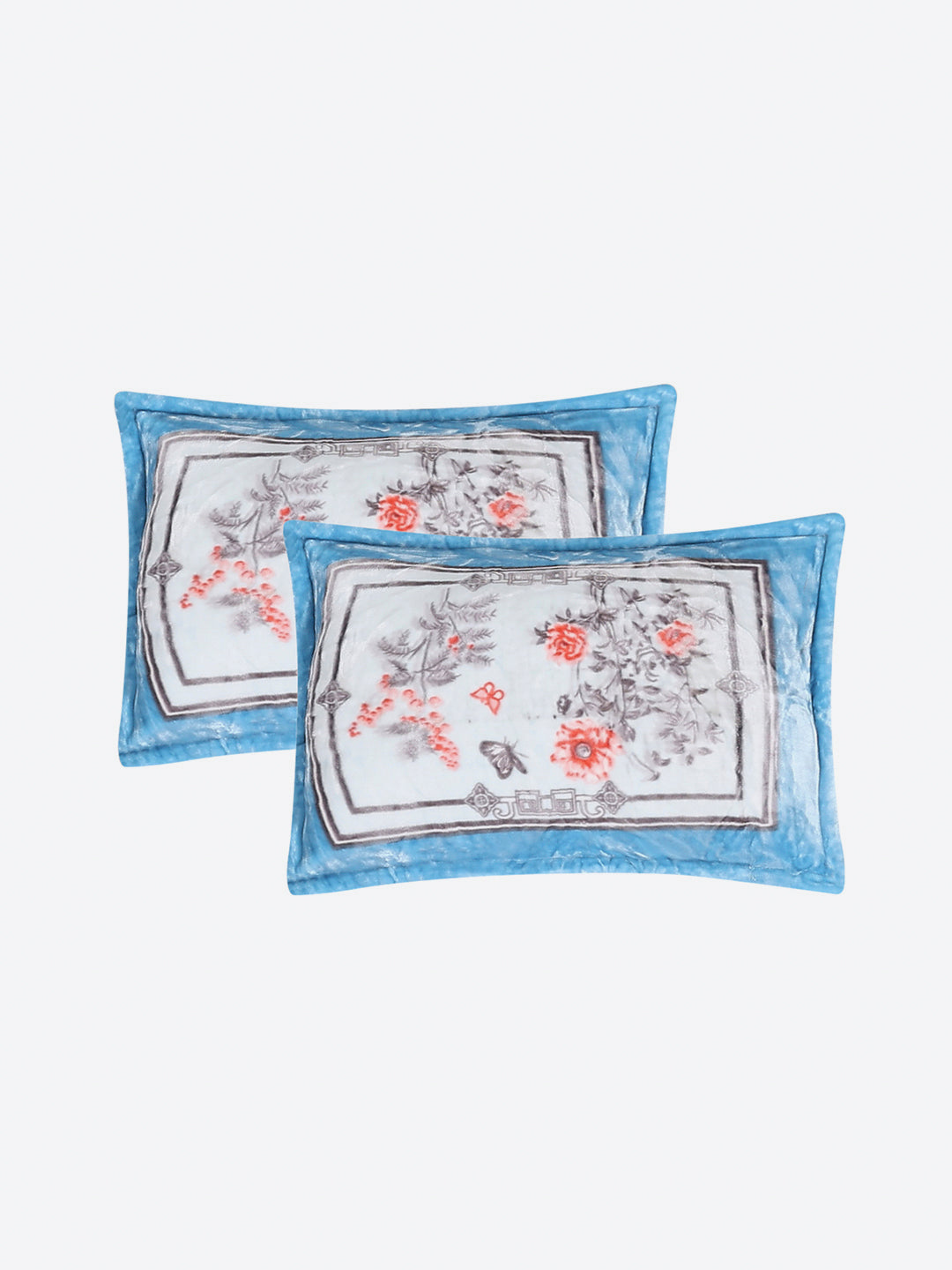 331 GSM 100% Polyester Double Bed 1 Bedsheet with 2 Pillow Cover (Miranda)