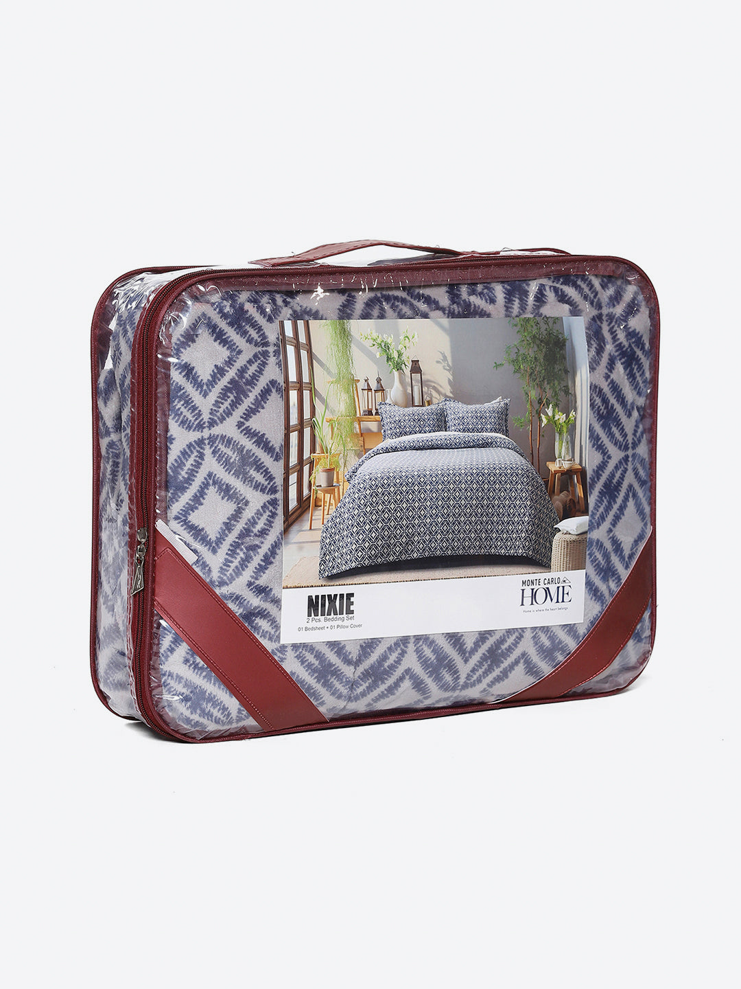 264 GSM 100% Polyester Single Bed 1 Bedsheet with 1 Pillow Cover (Nixie Piece)